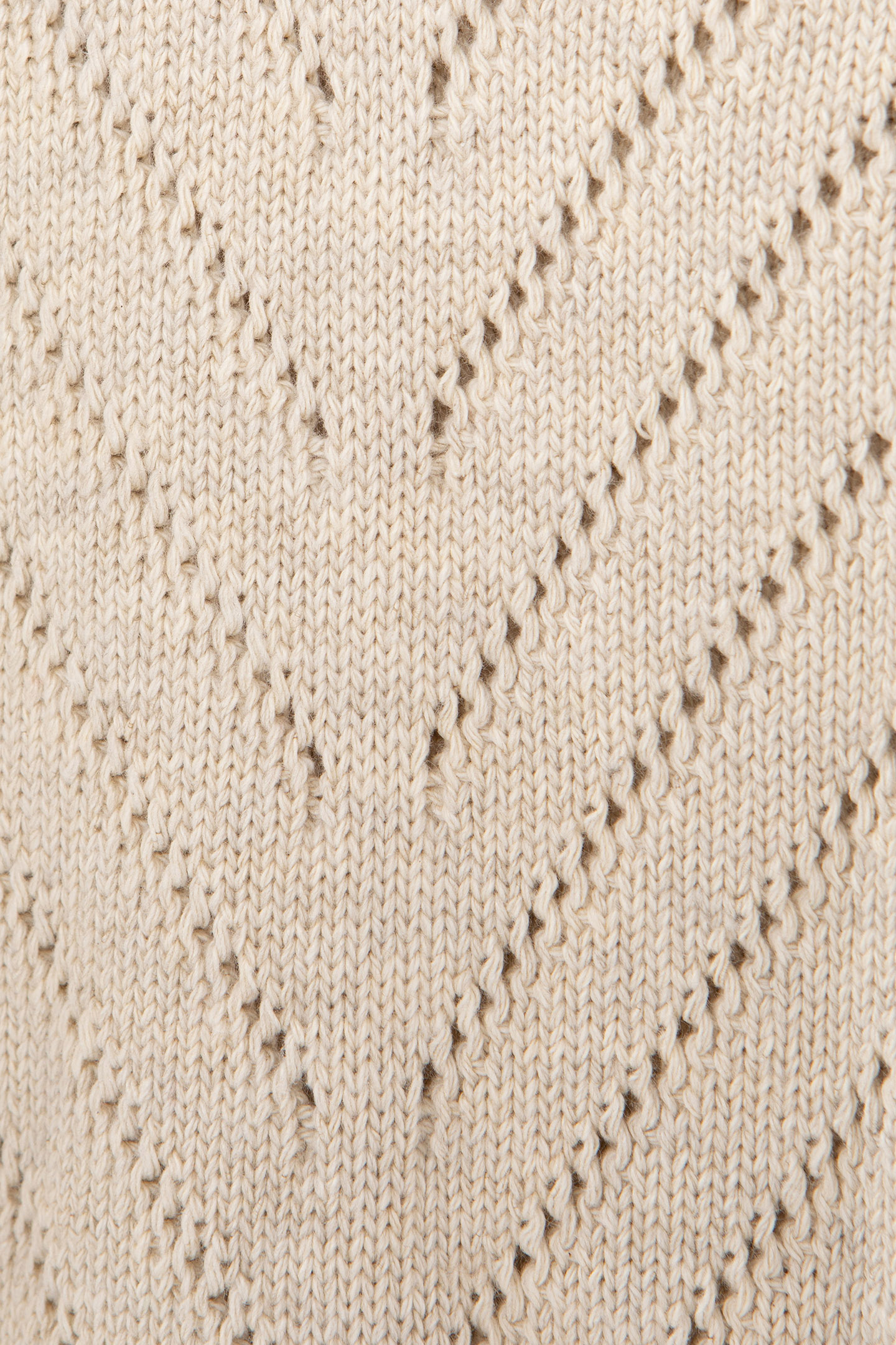 ECRU DECORATIVE KNIT SHORT SLEEVE SWEATER 7