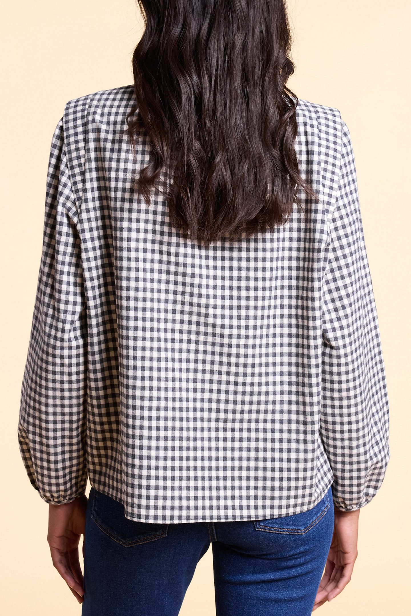 BLACK GINGHAM BLOUSE 2