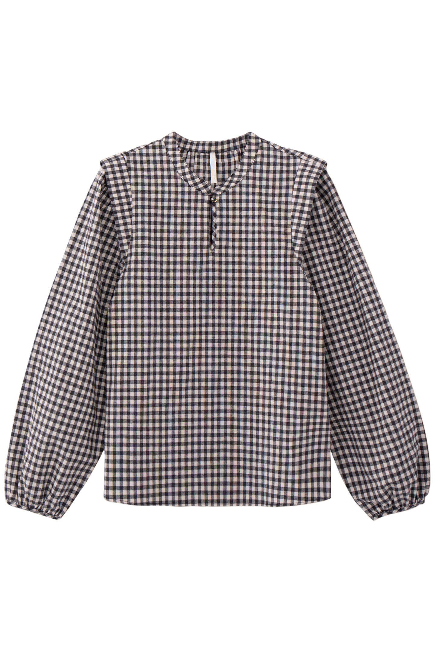 BLACK GINGHAM BLOUSE 3