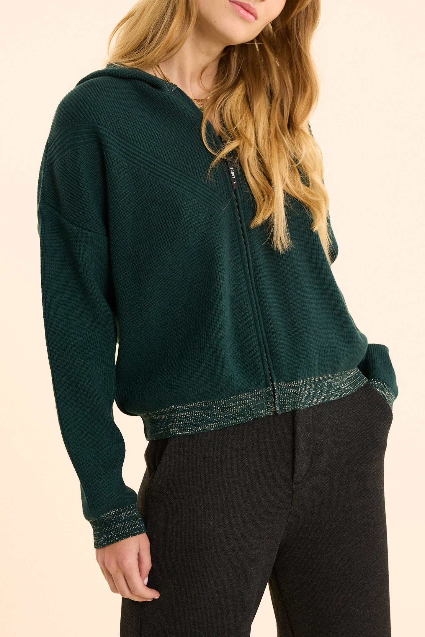 GREEN CARDIGAN by ICODE