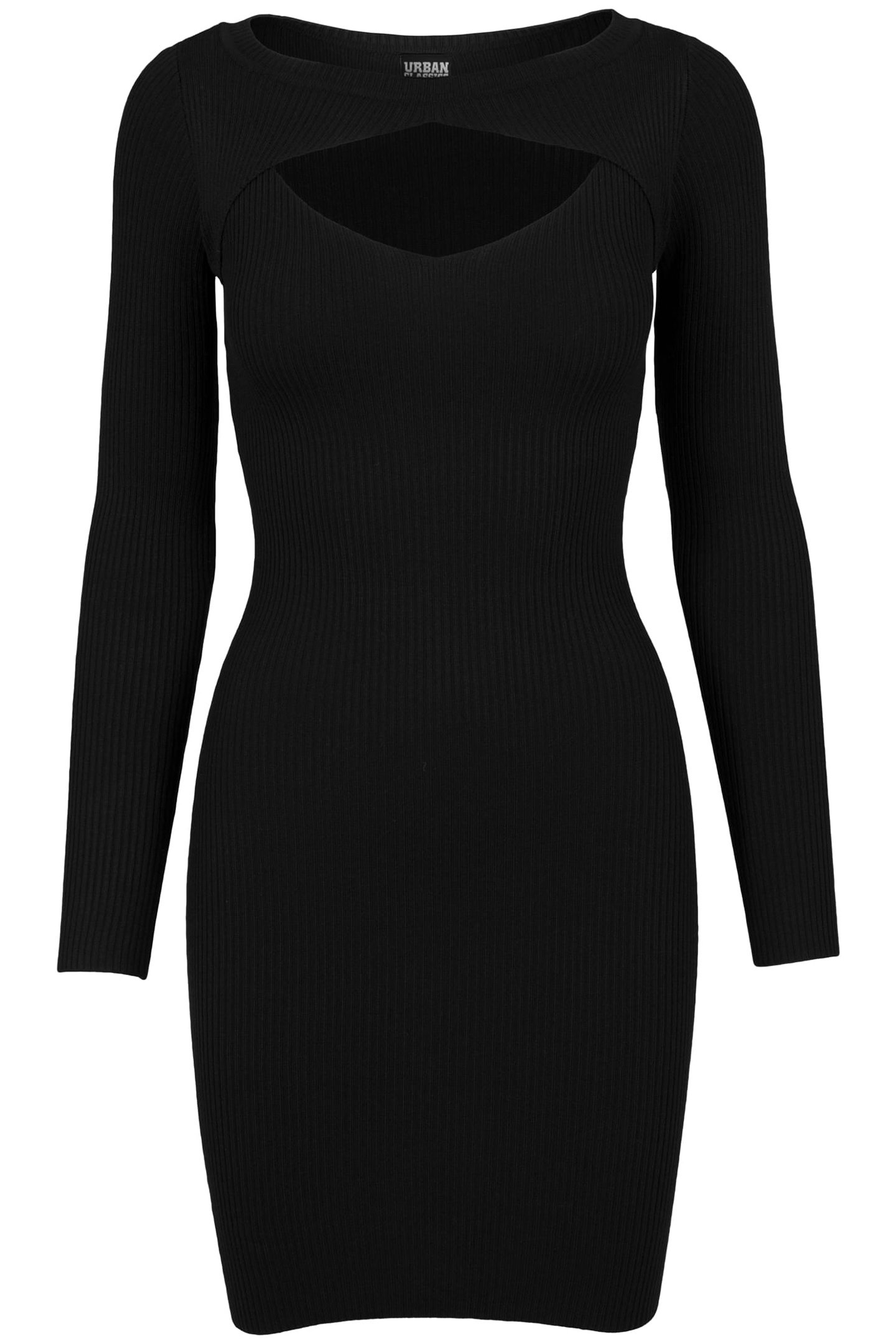 LADIES CUT OUT DRESS BLACK by Urban Classics