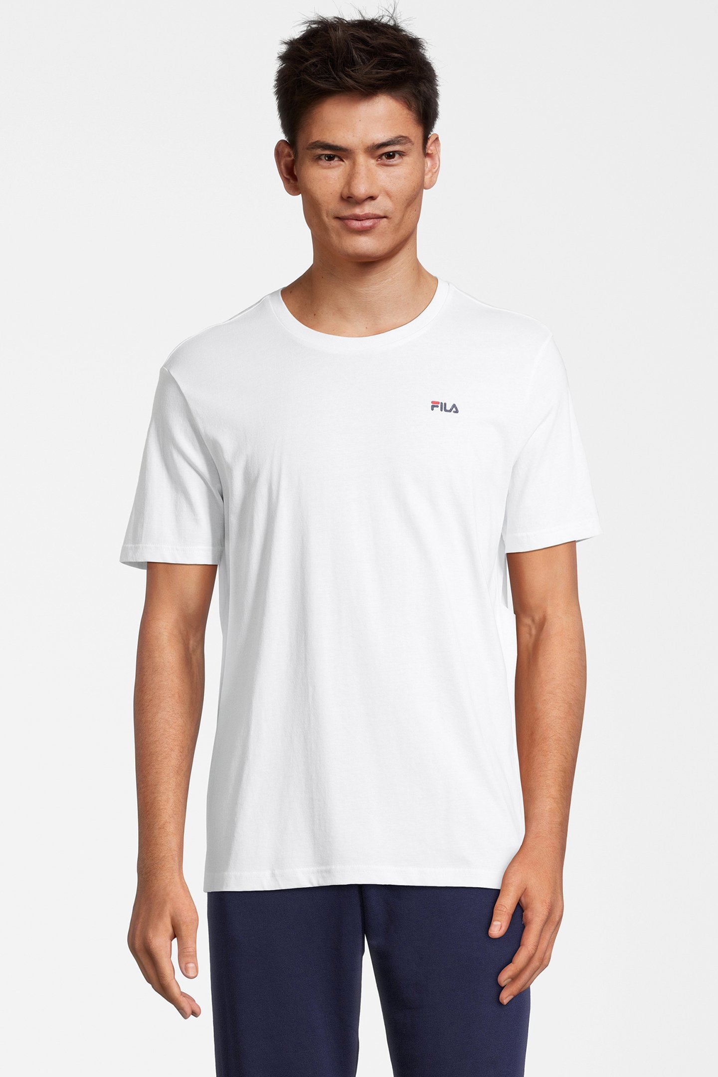 BROD TEE  DOUBLE PACK BRIGHTWHITE-BWHITE by FILA