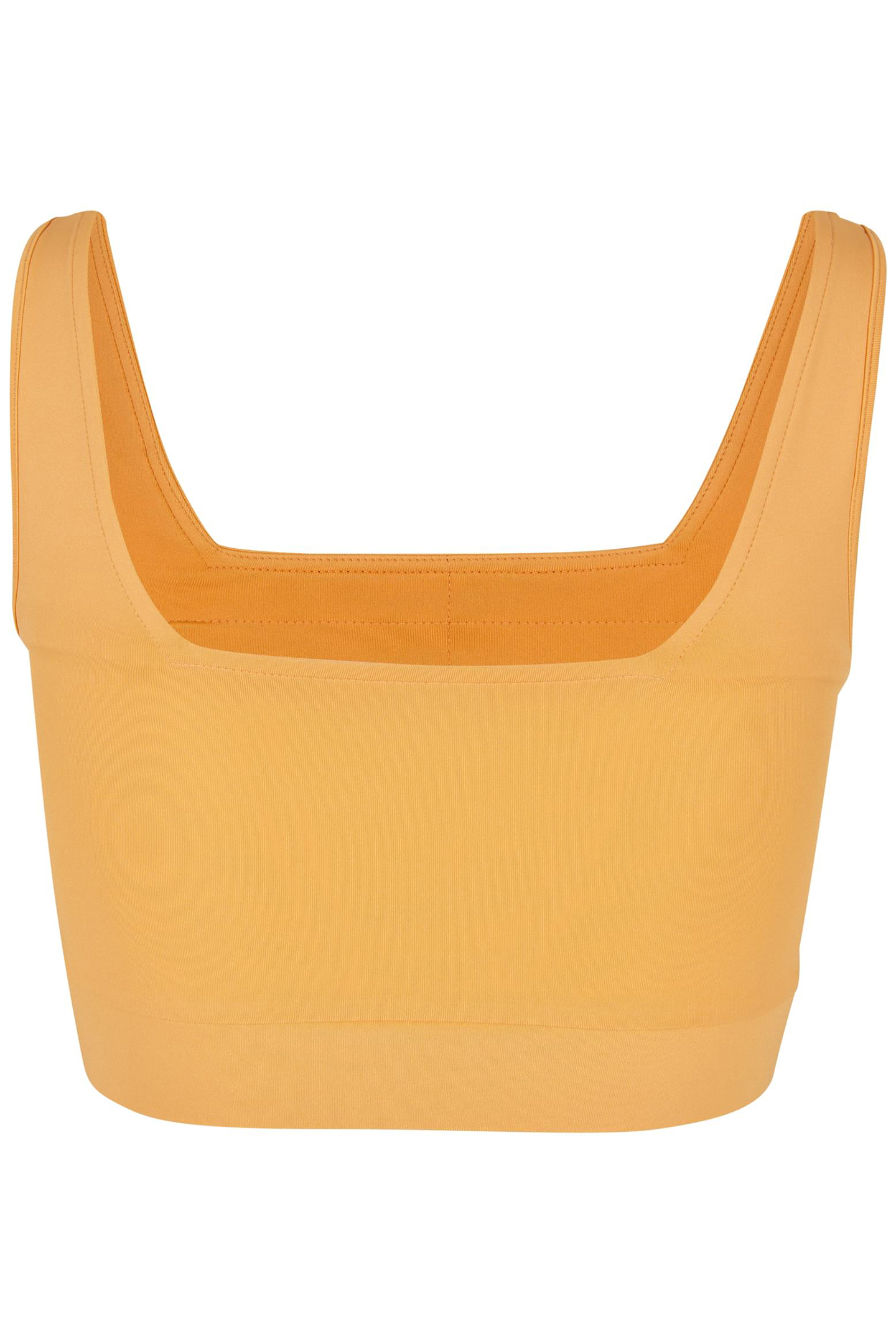 LADIES RECYCLED SQUARED SPORTS BRA PALEORANGE 2