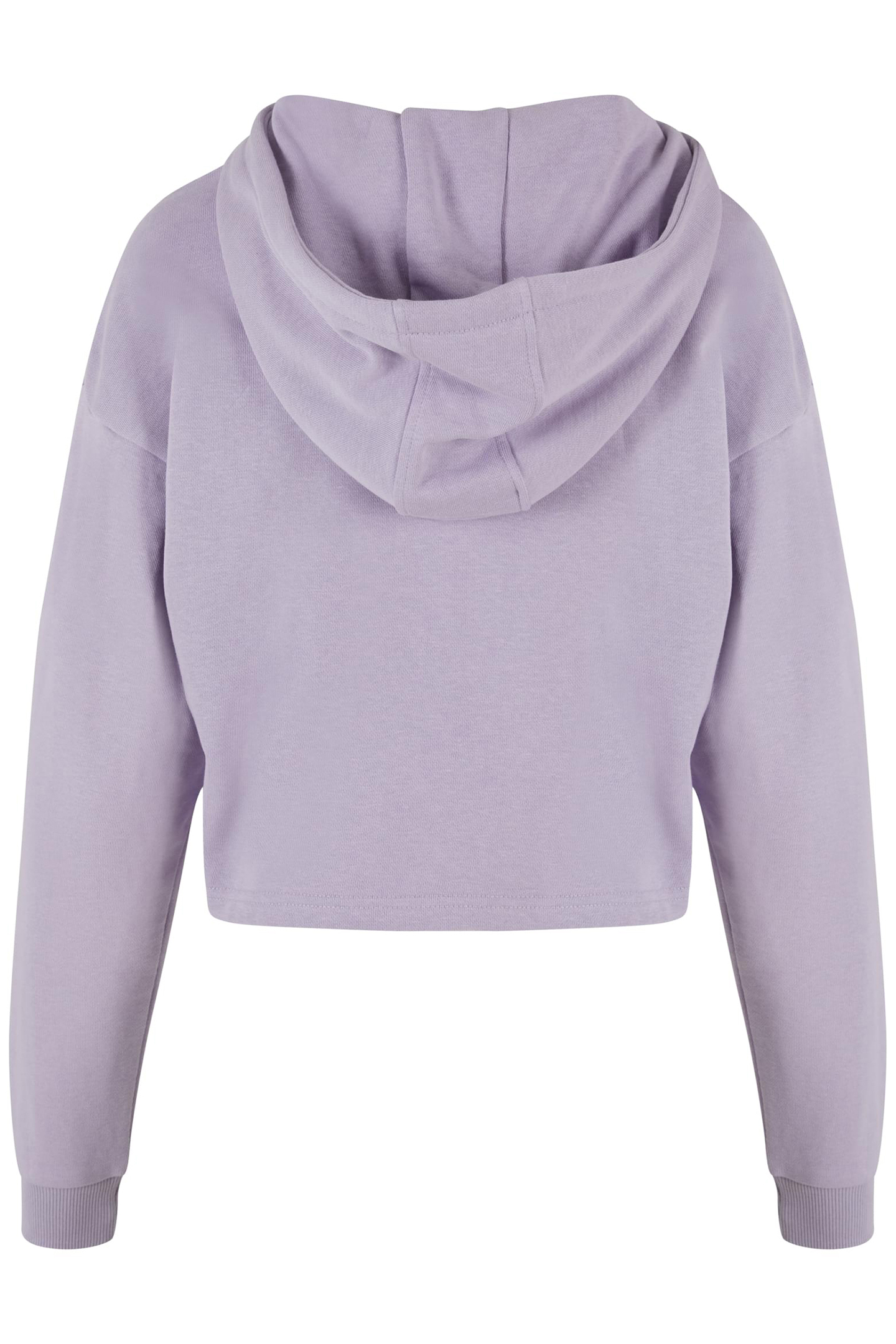 LADIES OVERSIZED CROPPED LIGHT TERRY HOODIE DUSTYLILAC 2