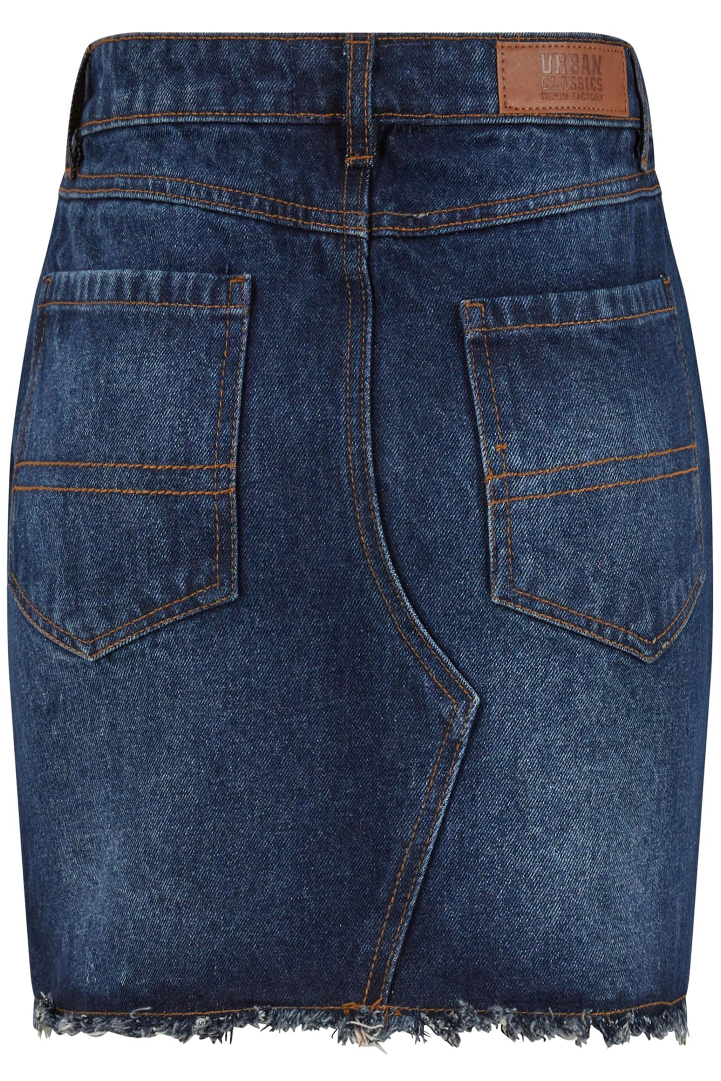 LADIES HEAVY MINI DENIM SKIRT NEW DARK BLUE WASHED 2