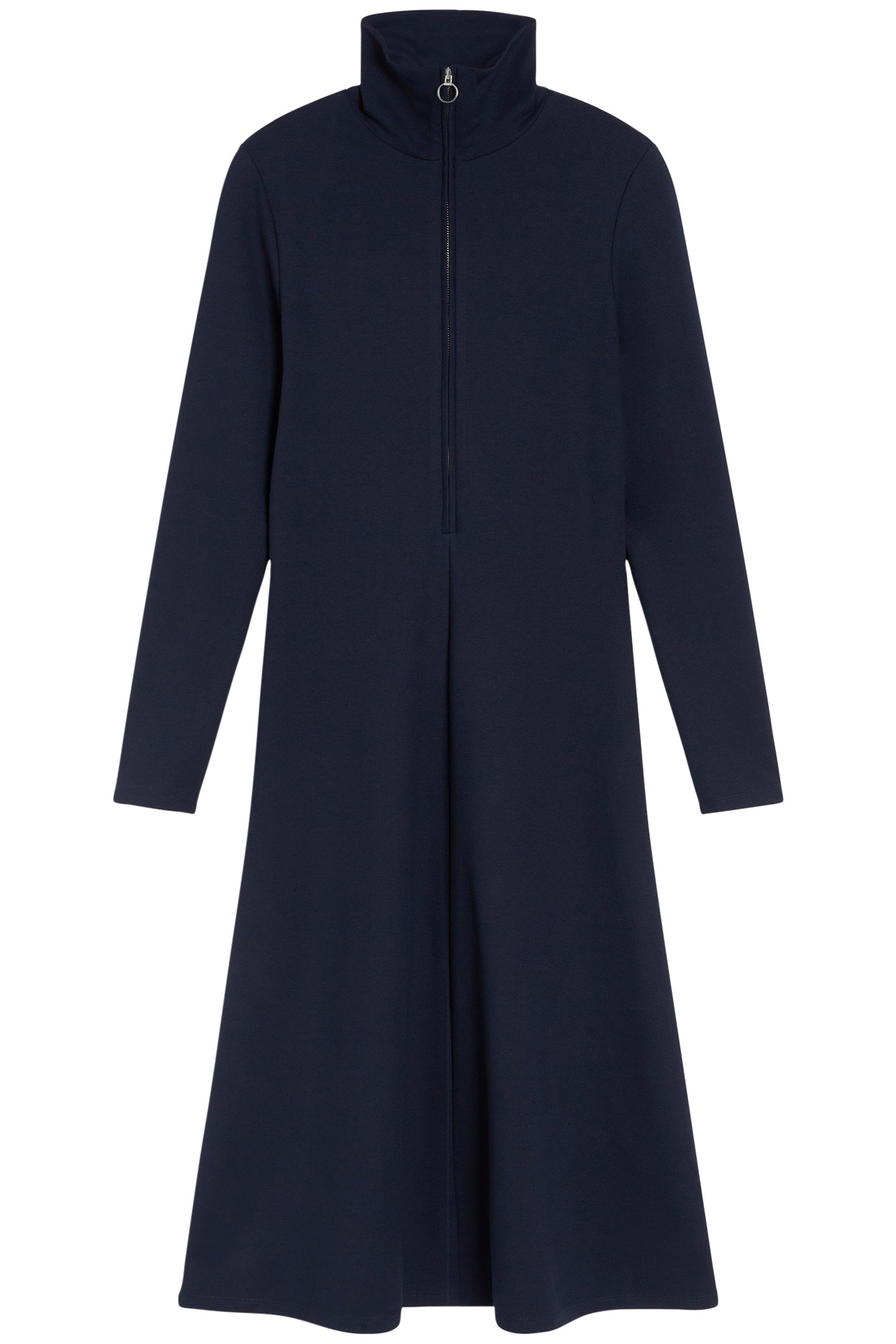 HALF ZIPP JERSEY DRESS DRESSES DARK NIGHT 3