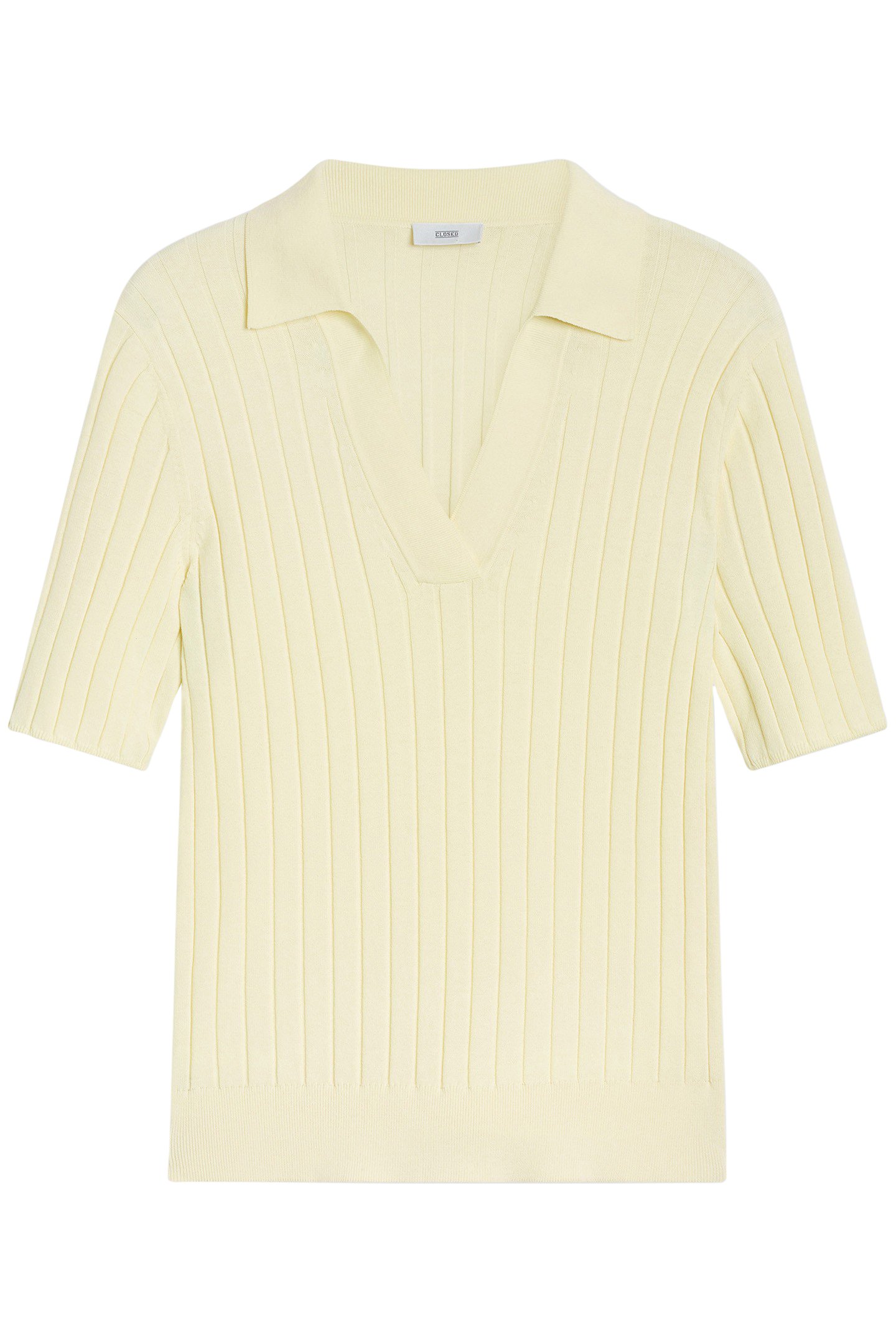 KNITTED POLO KNITS YELLOW ORCHID 4