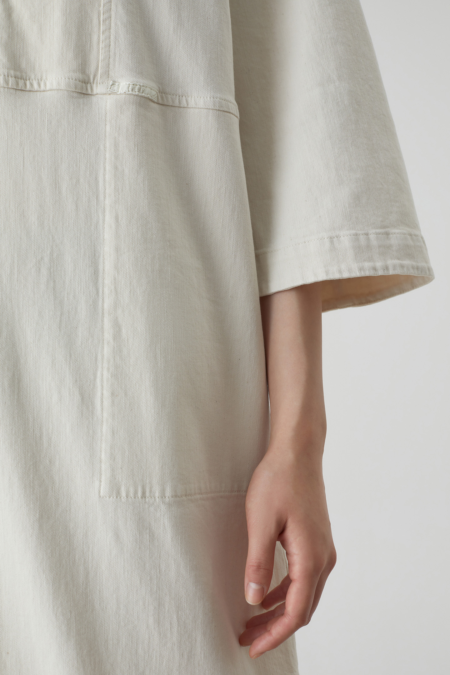 DENIM TUNIC DRESS DRESSES ECRU 6