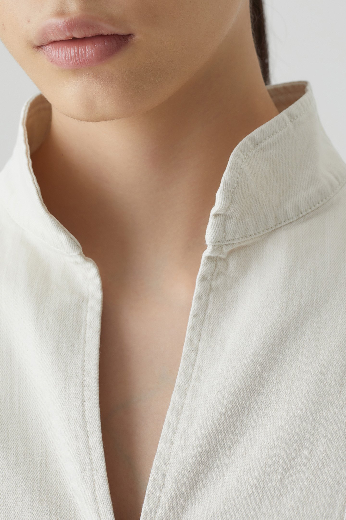 DENIM TUNIC DRESS DRESSES ECRU 5