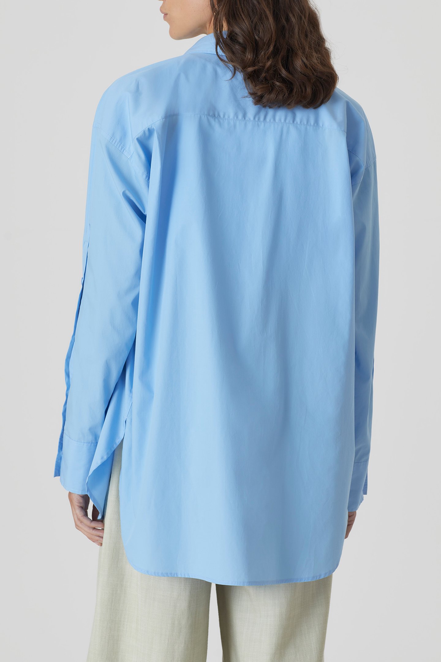 PLACKET DETAIL SHIRT SHIRTS & BLOUSES SKY BLUE 2