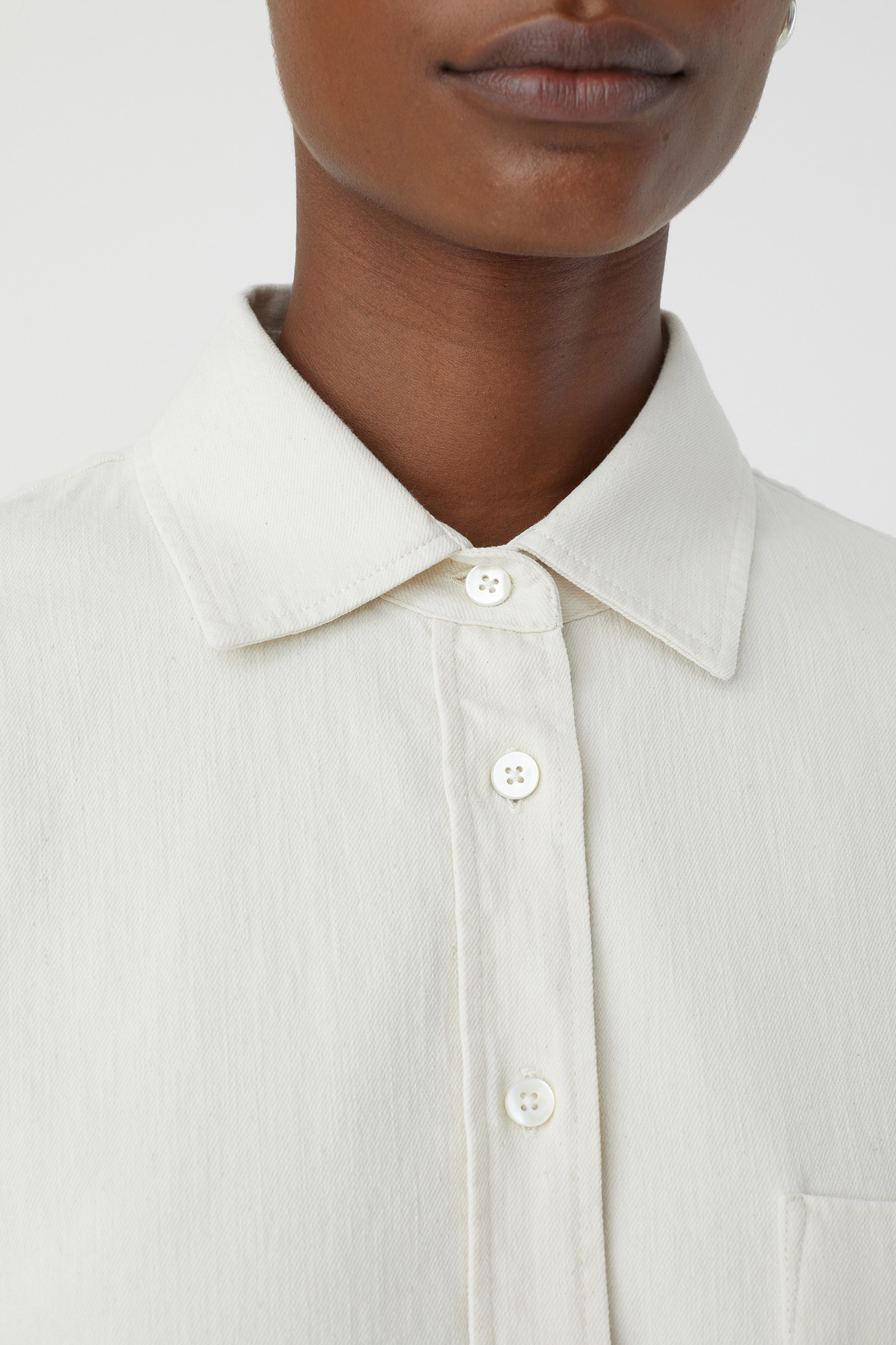 SHORT SLEEVE SHIRT SHIRTS & BLOUSES ECRU 5