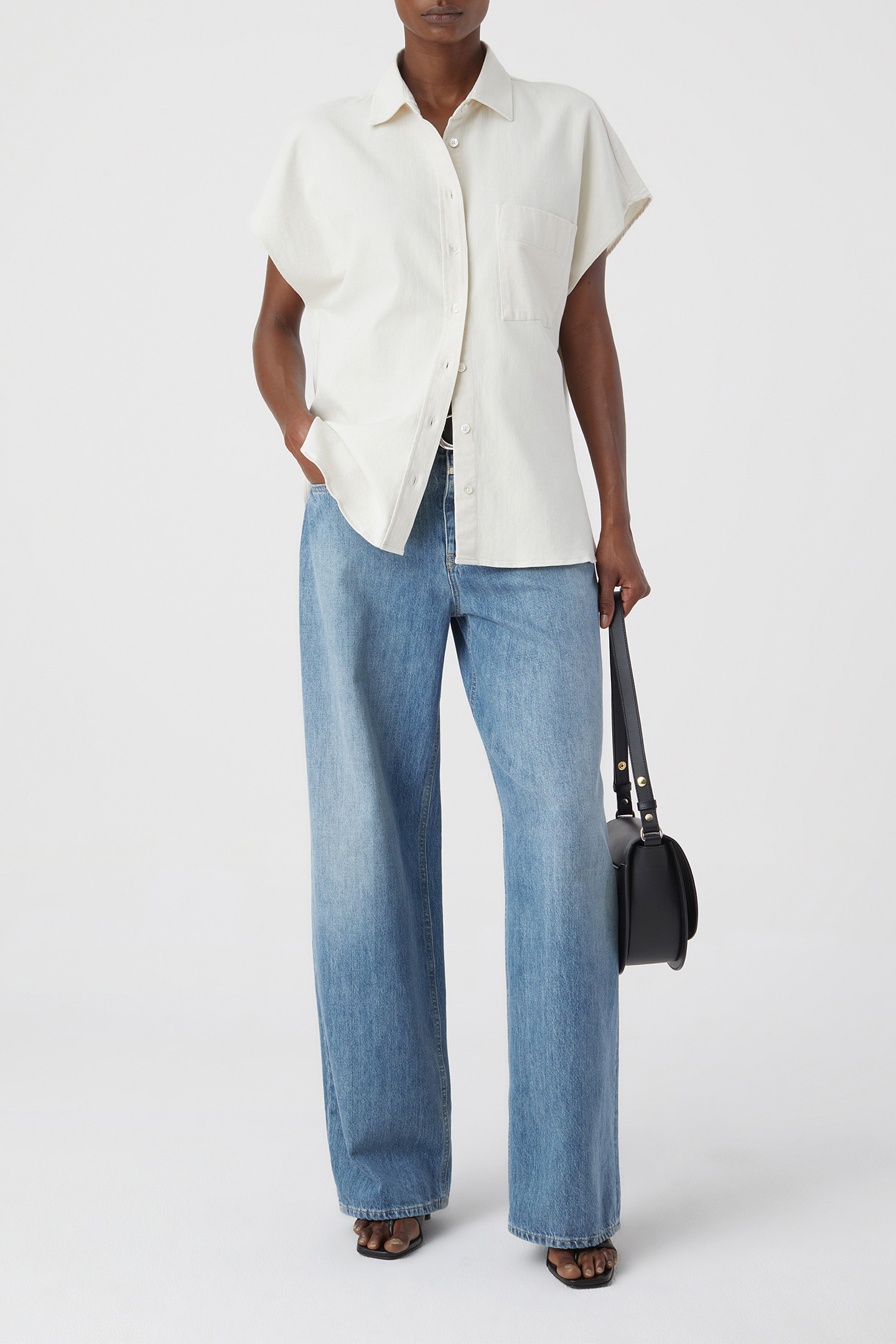 SHORT SLEEVE SHIRT SHIRTS & BLOUSES ECRU 3