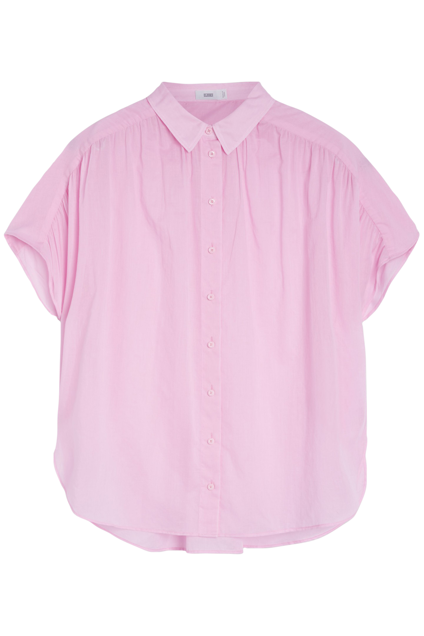 GATHERED SHIRT SHIRTS & BLOUSES DAHLIA PINK 4