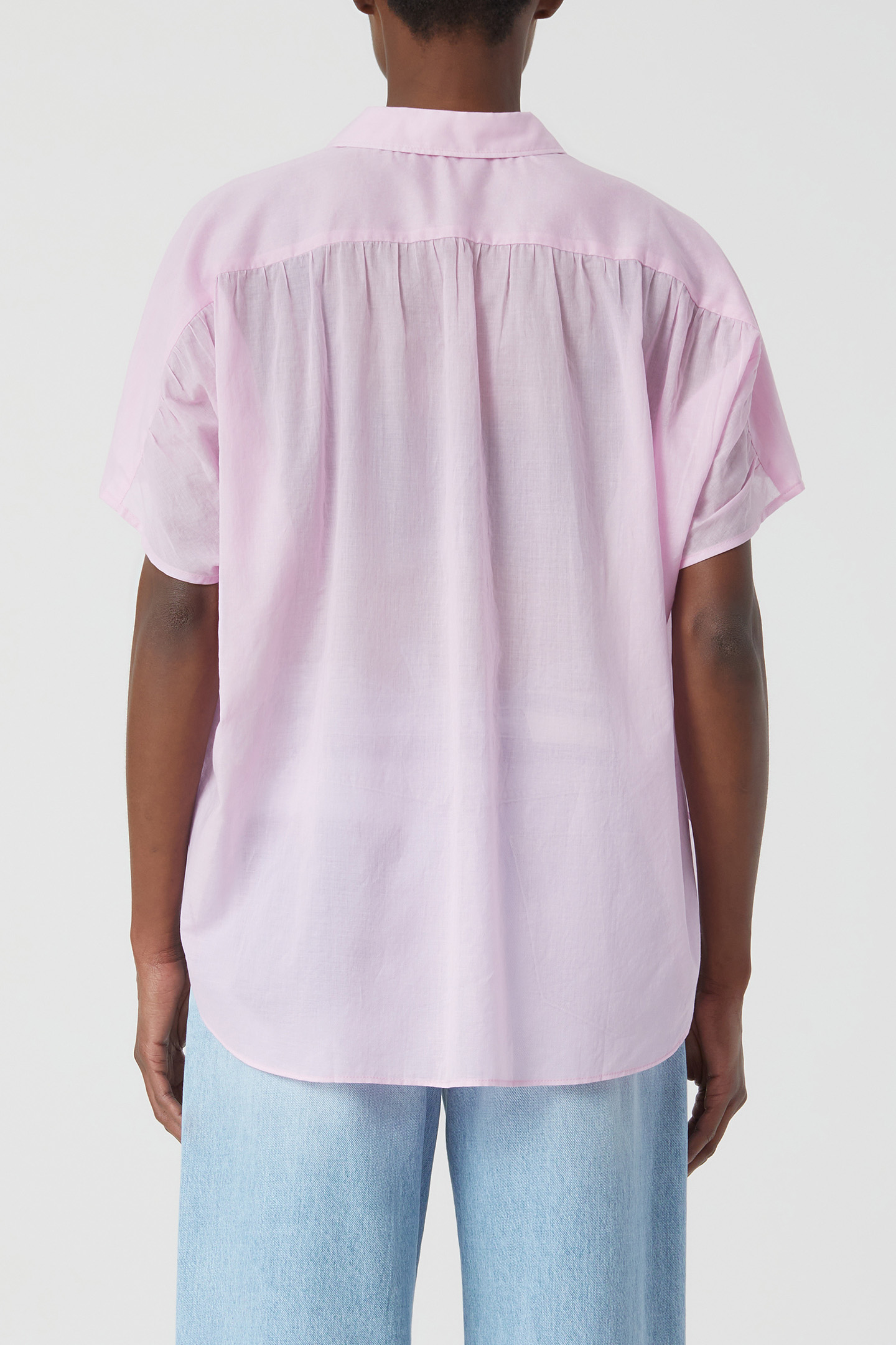 GATHERED SHIRT SHIRTS & BLOUSES DAHLIA PINK 2