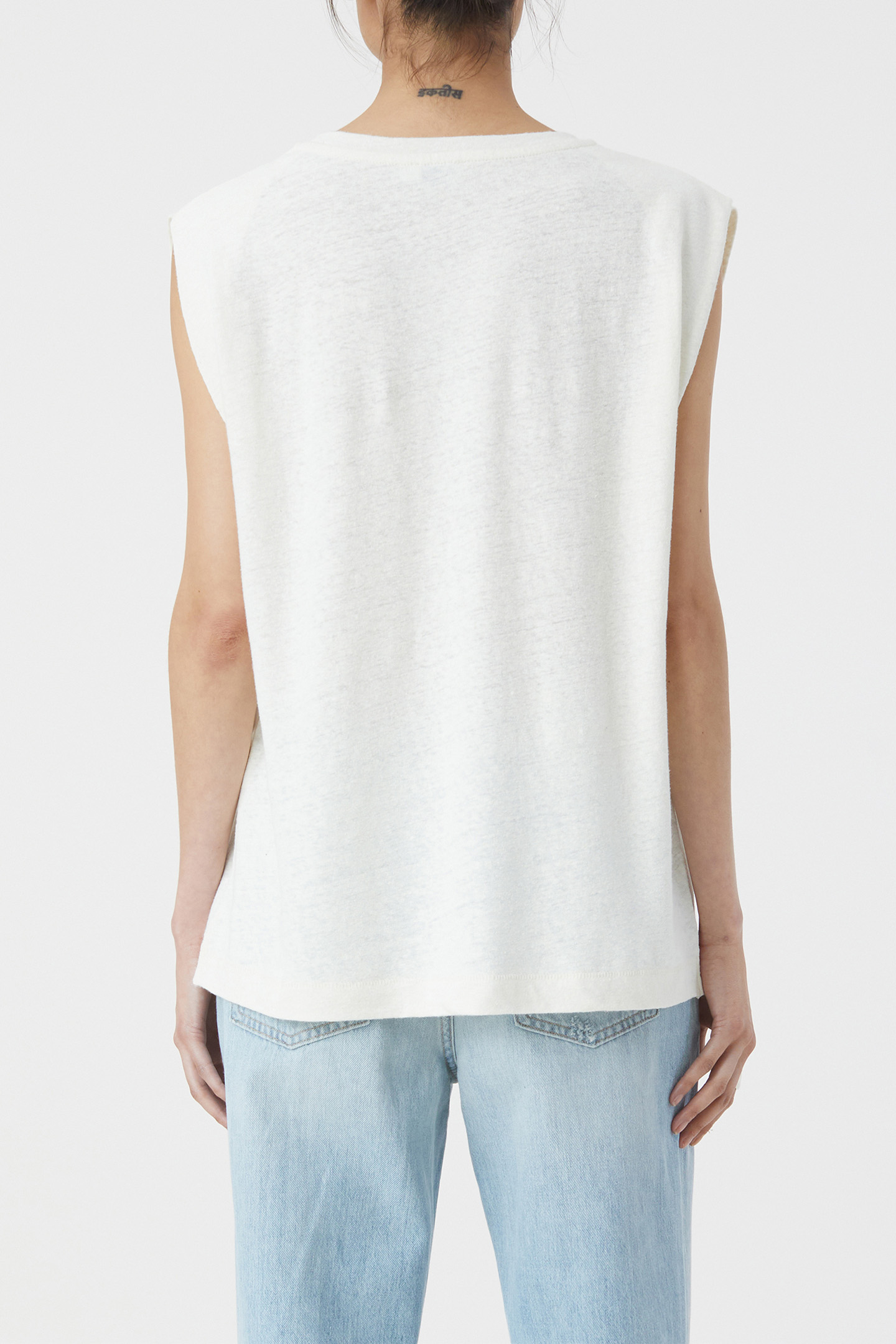 SLEEVELESS T-SHIRT T-SHIRTS IVORY 2