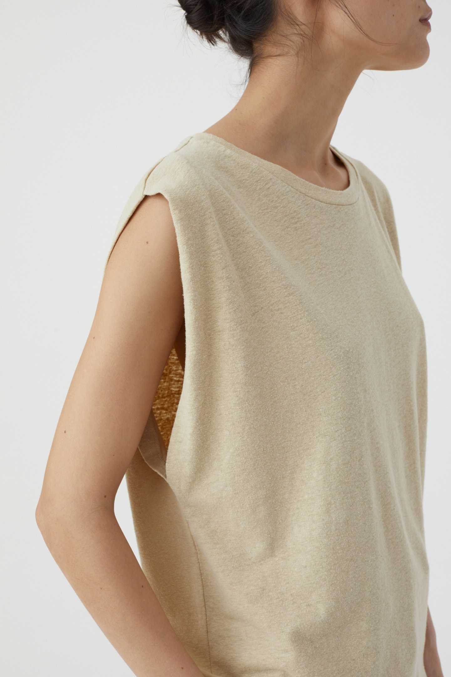 SLEEVELESS T-SHIRT T-SHIRTS DESERT BEIGE 3