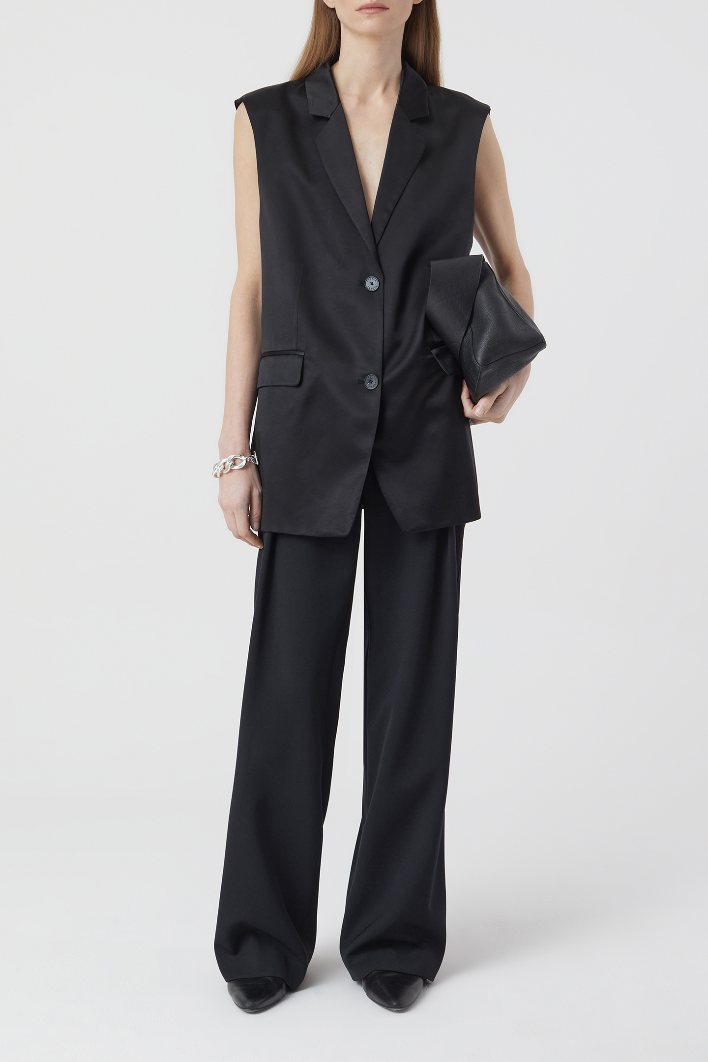 BLAZER VEST JACKETS & COATS BLACK 2