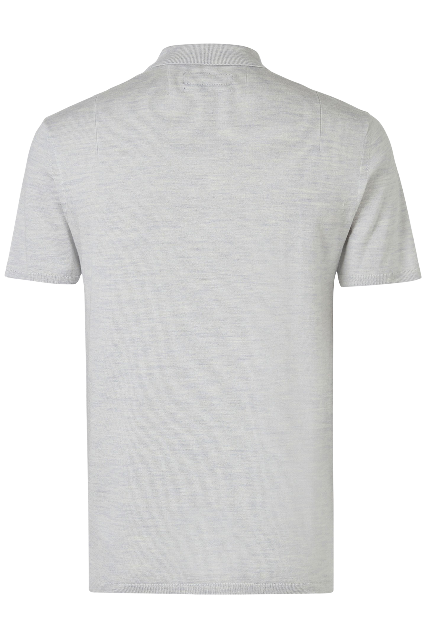 MODE MERINO SS POLO LIGHT GREY MARL 4