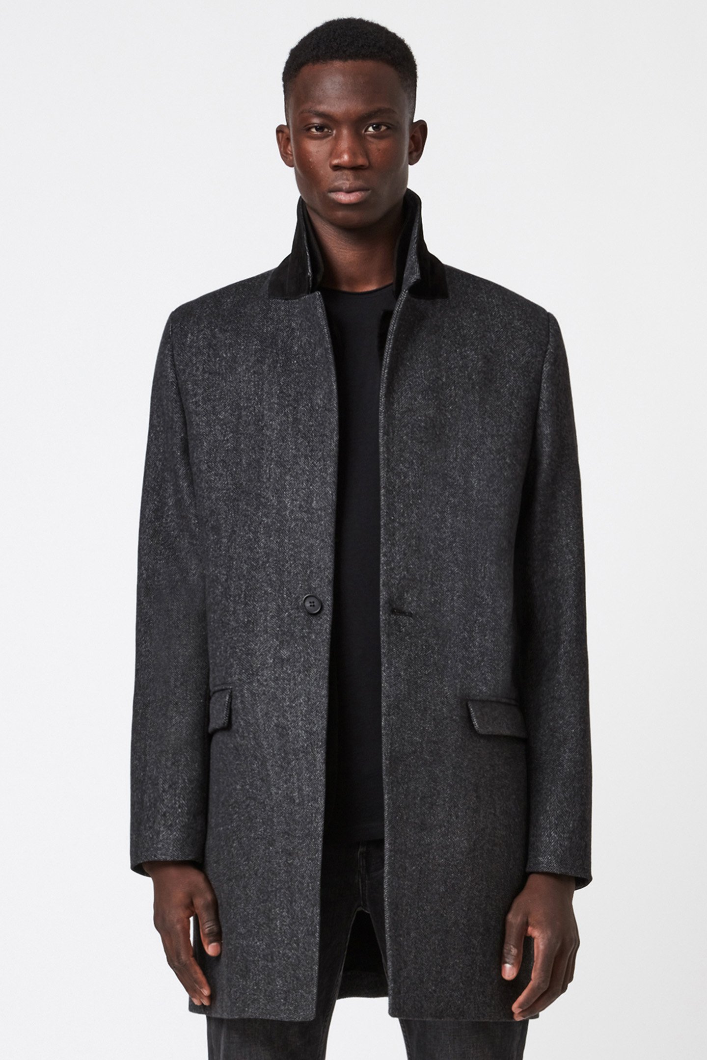 MORDEN COAT CHARCOAL by AllSaints