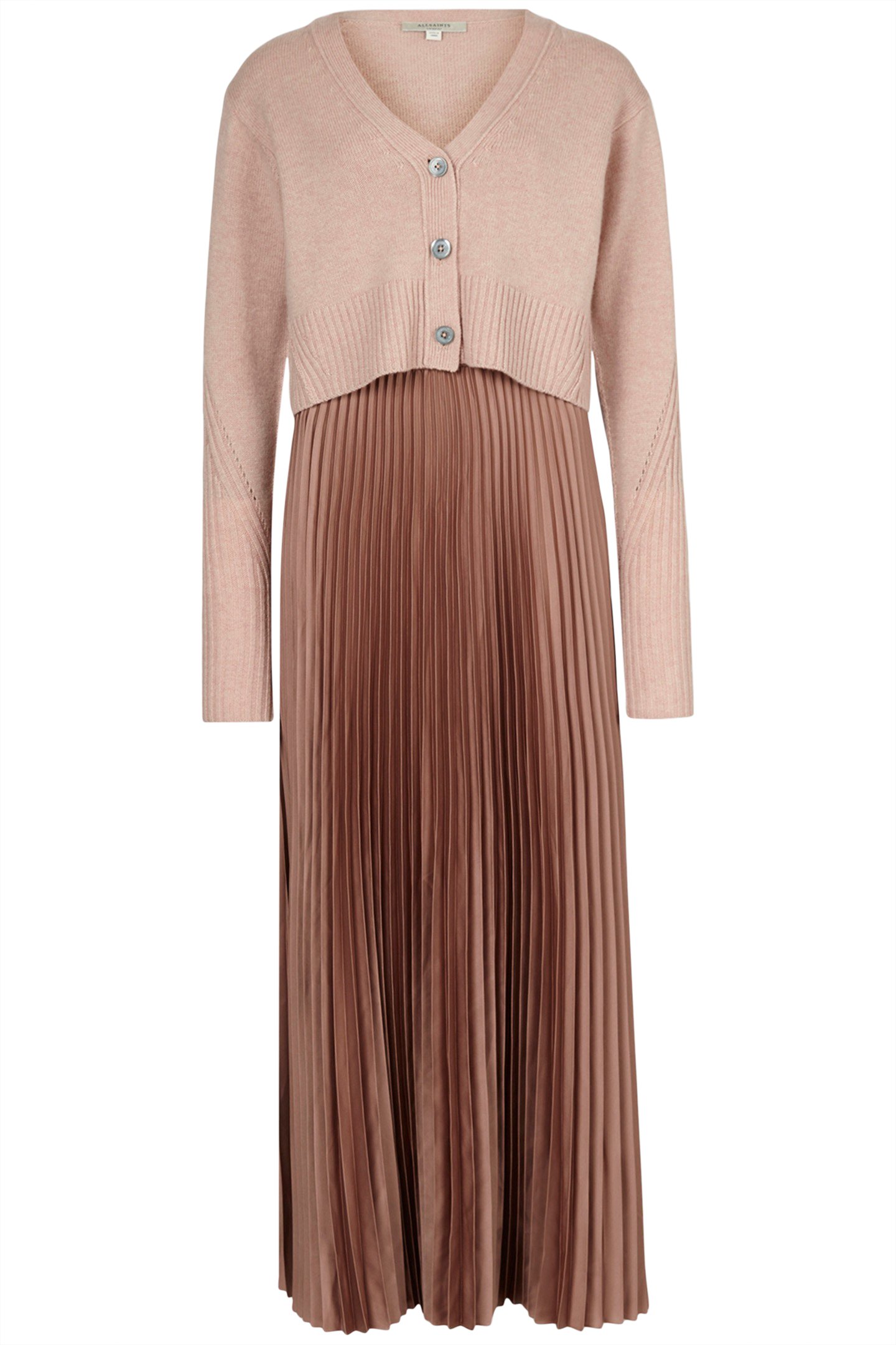 ANDREA DRESS ROSE PINK/PINK by AllSaints