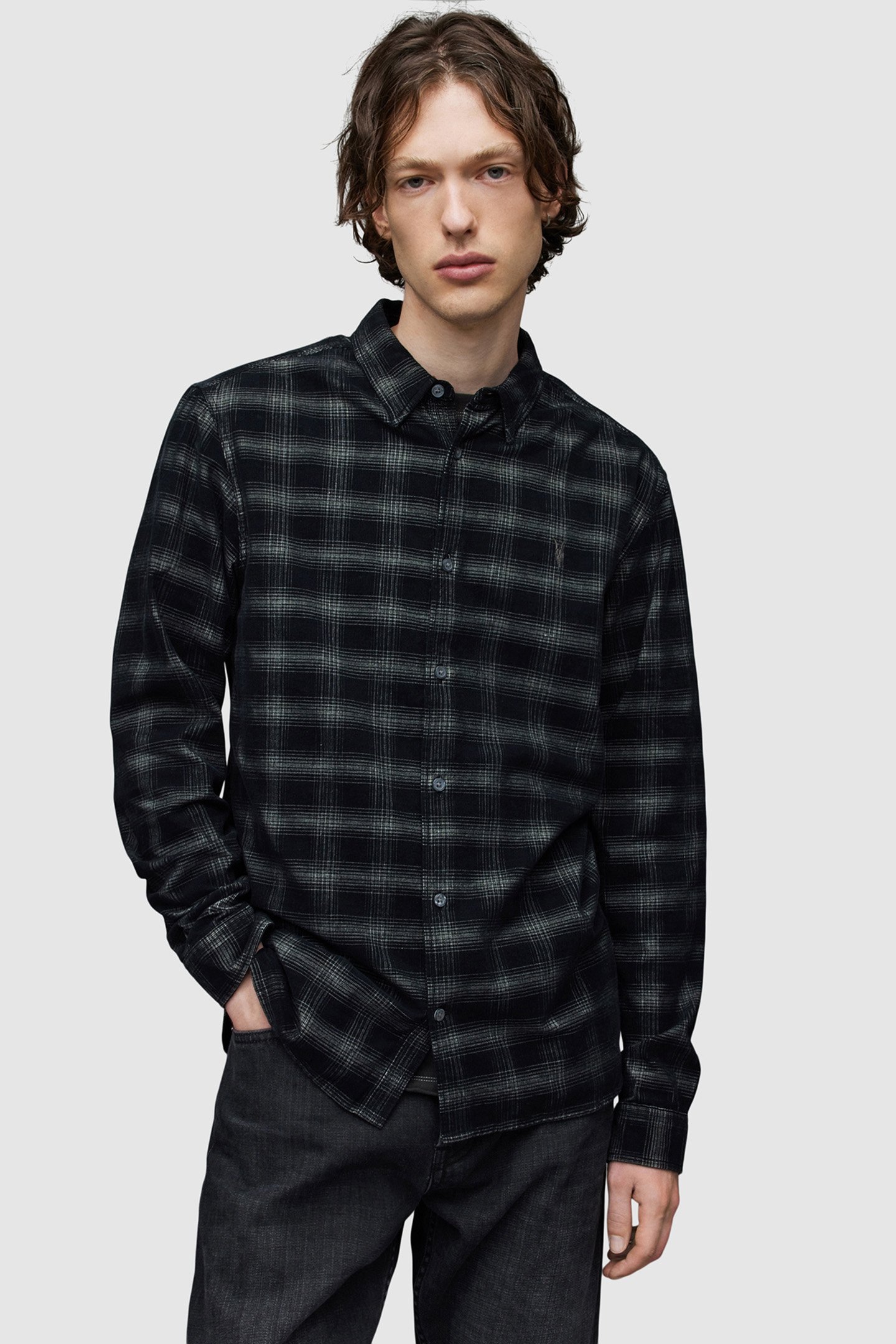 EASTBURN LS SHIRT BLACK by AllSaints