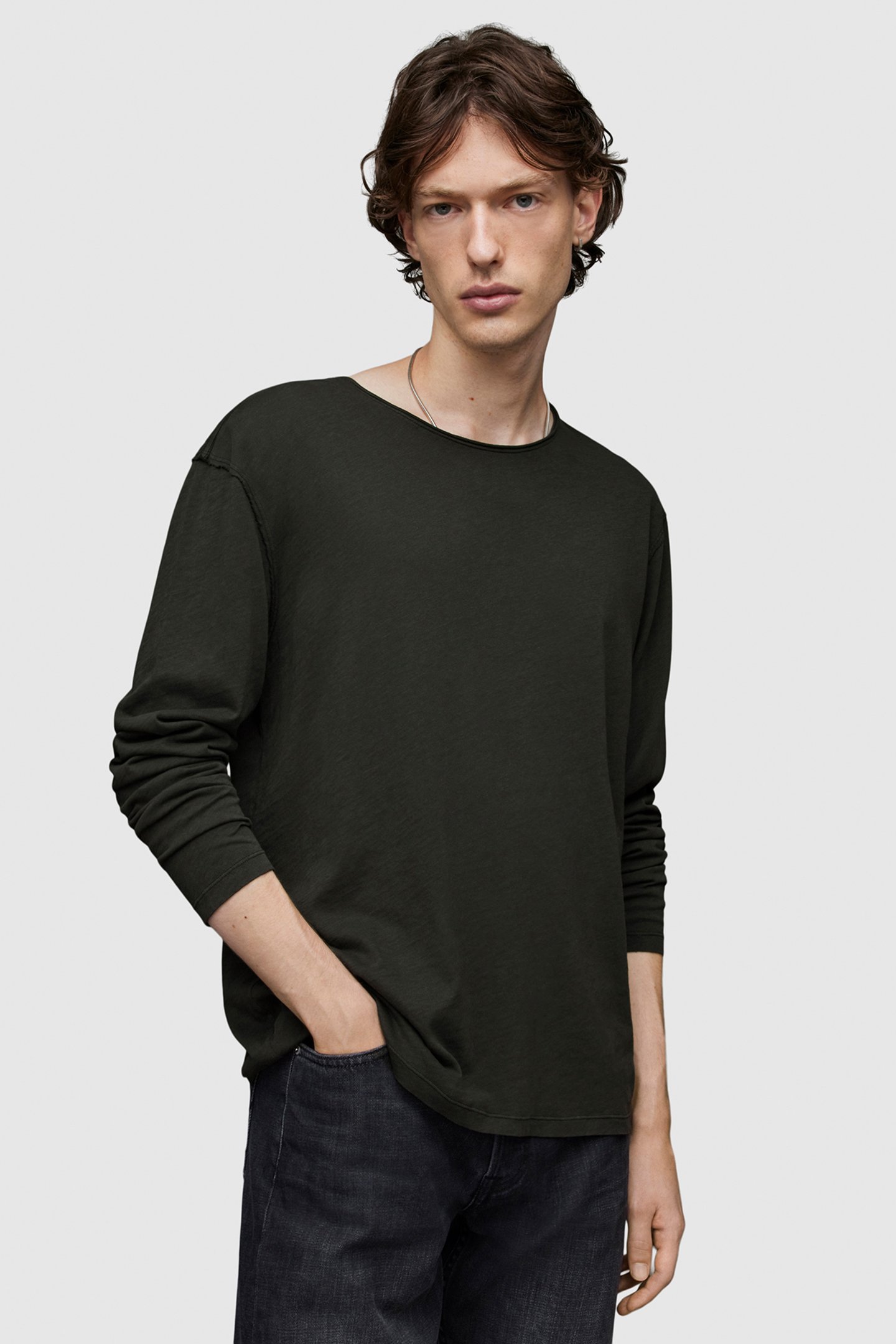 FIGURE LS CREW KHAKI GREEN by AllSaints