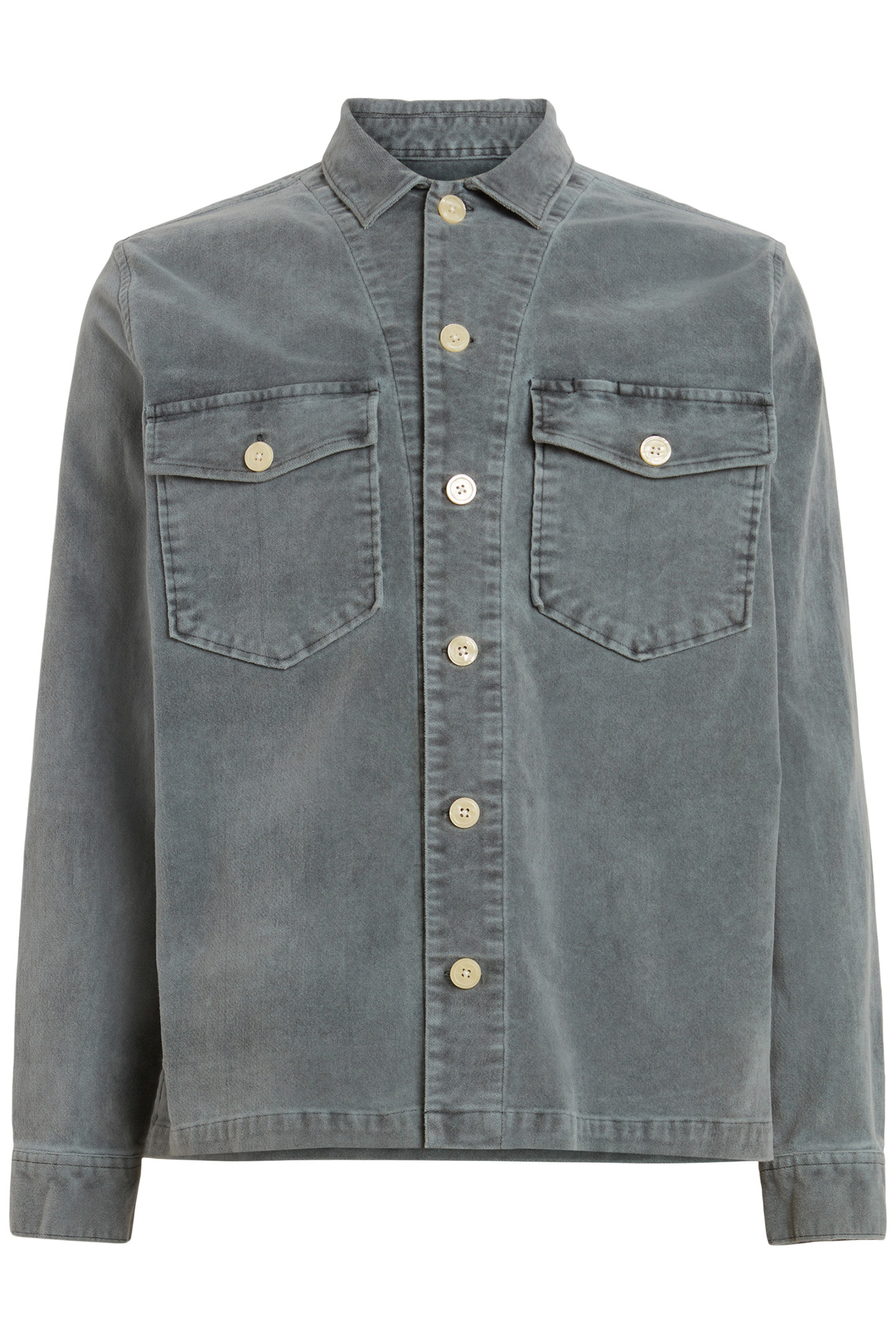 HARRIER LS SHIRT DULL BLUE 4