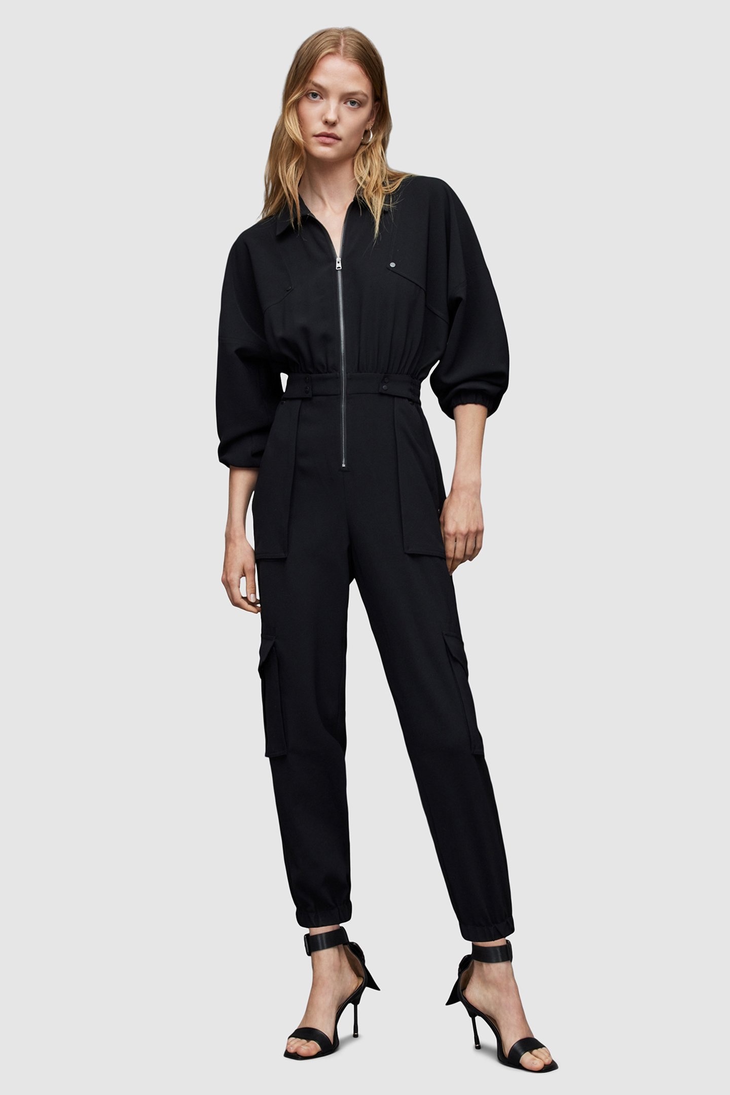 FRIEDA JUMPSUIT BLACK by AllSaints
