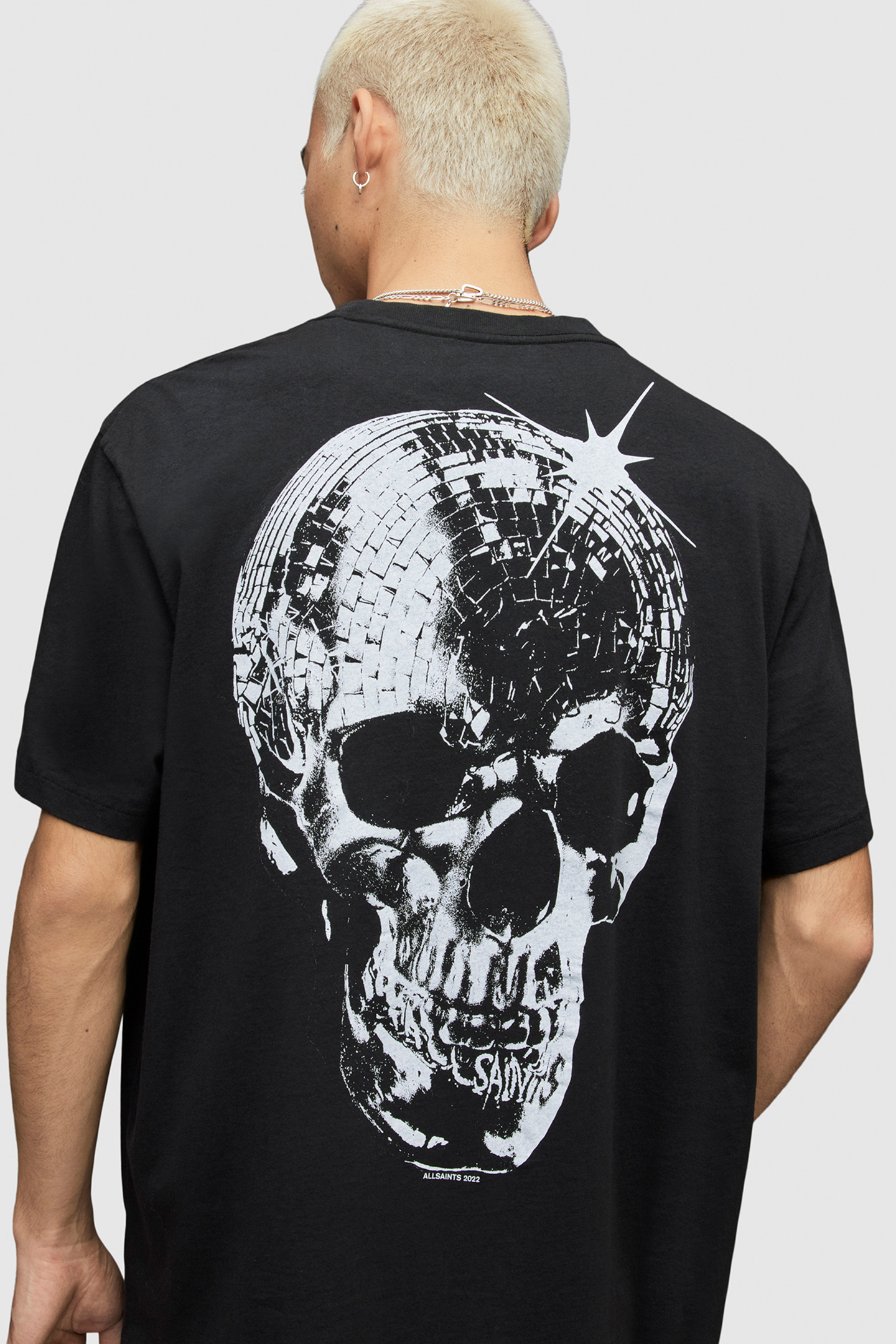MIRRORSKULL SS CREW JET BLACK 7