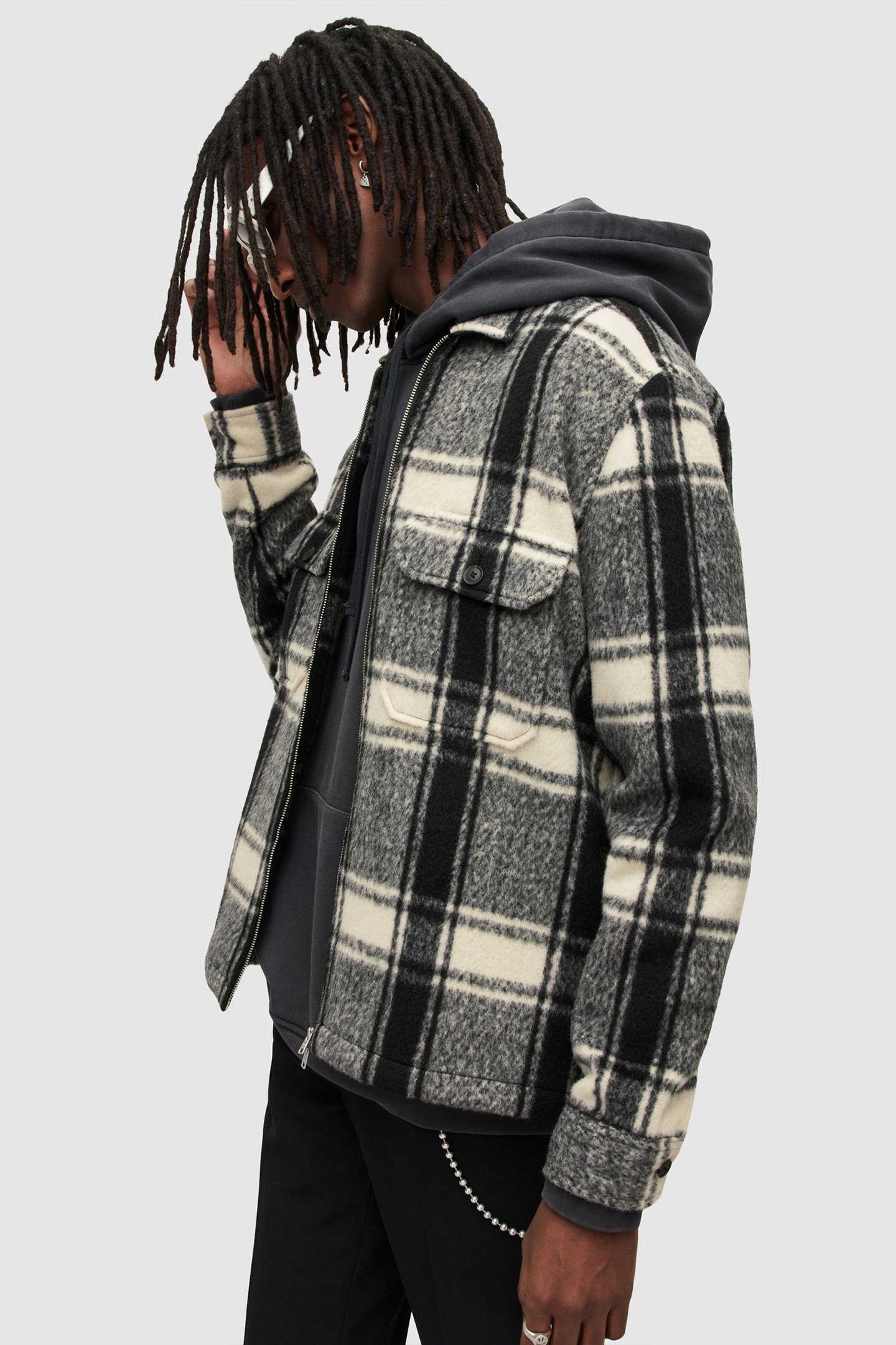 HONSHU JACKET JET BLACK/ECRU 6