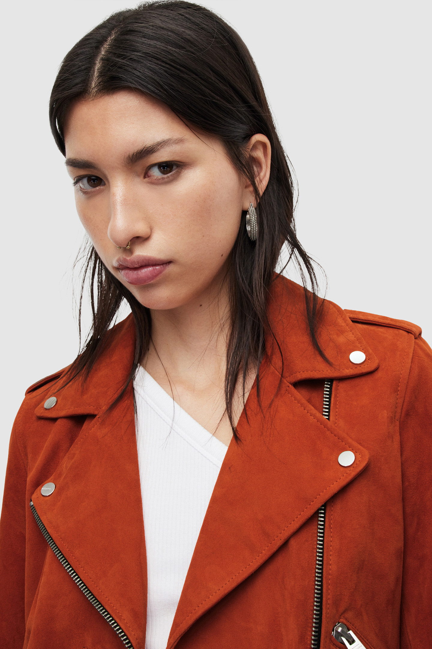 FERN SUEDE BIKER MANDARIN ORANGE 9