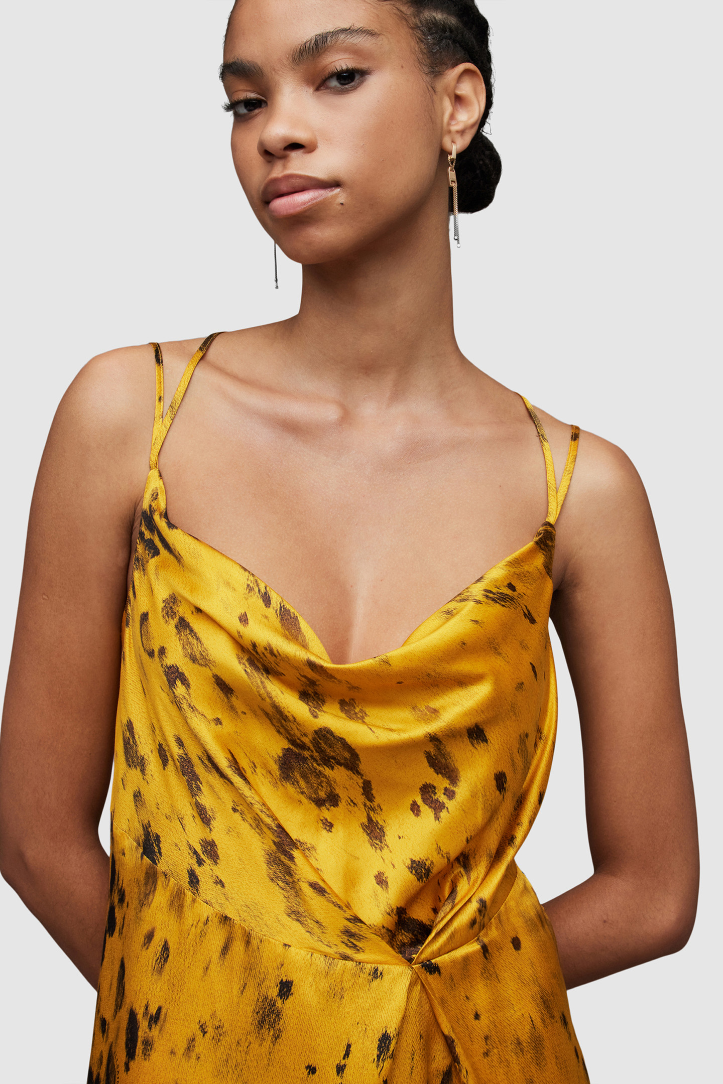 MARTA RONNIE DRESS OCHRE YELLOW 6