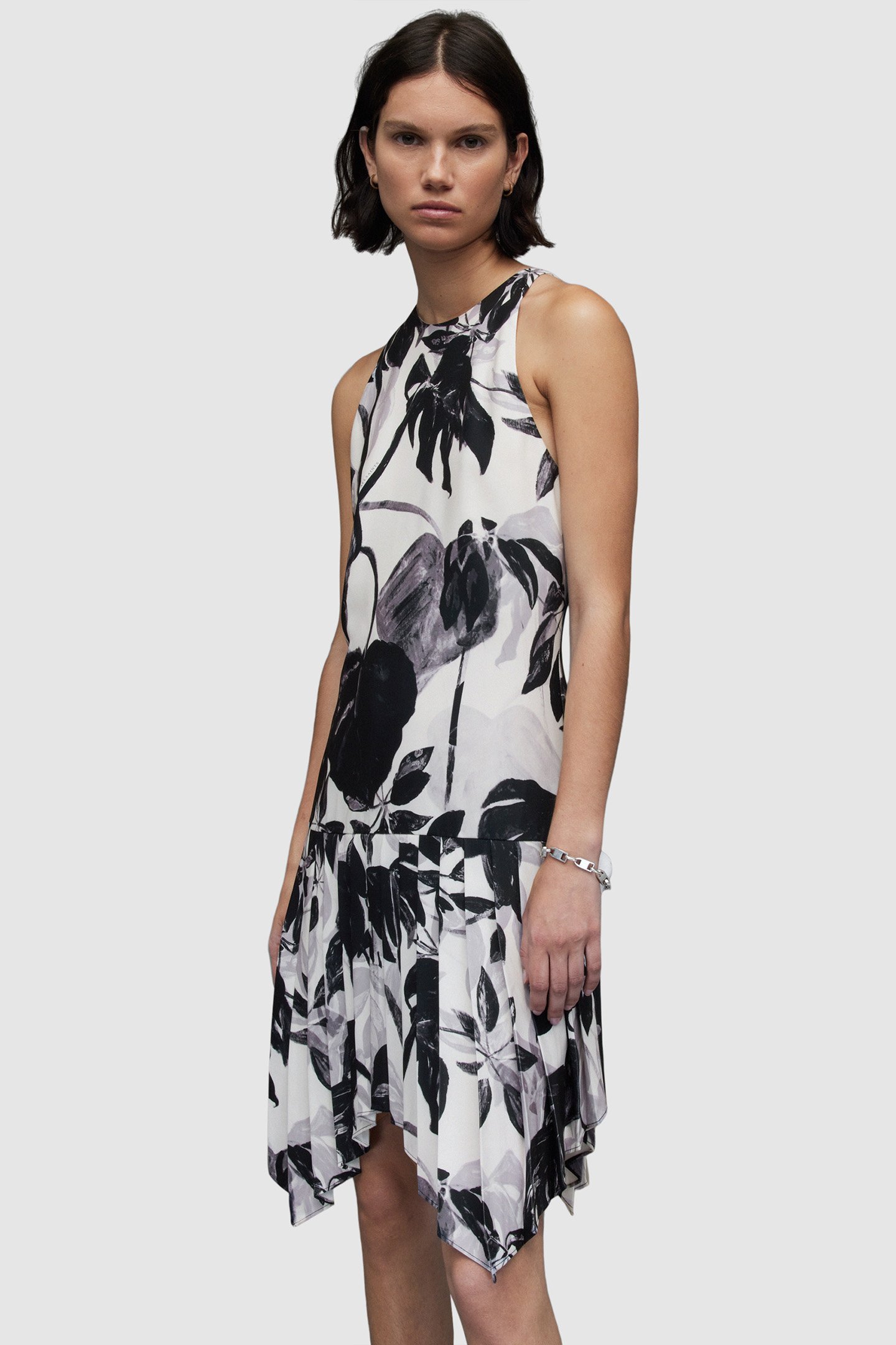 SONYA JACKIE DRESS ECRU WHITE by AllSaints