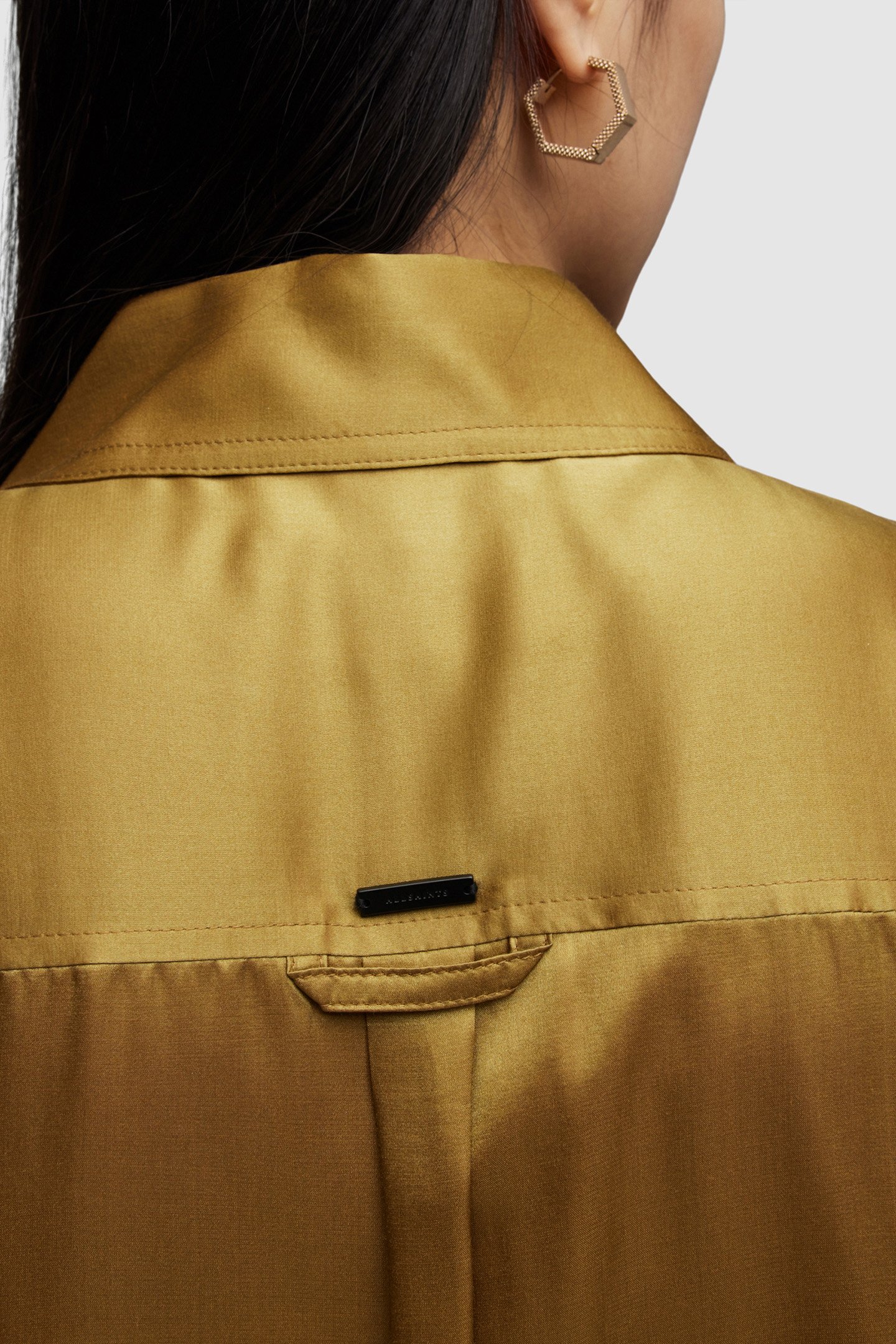 CHARLI SHIRT ECRU OLIVE GREEN 9