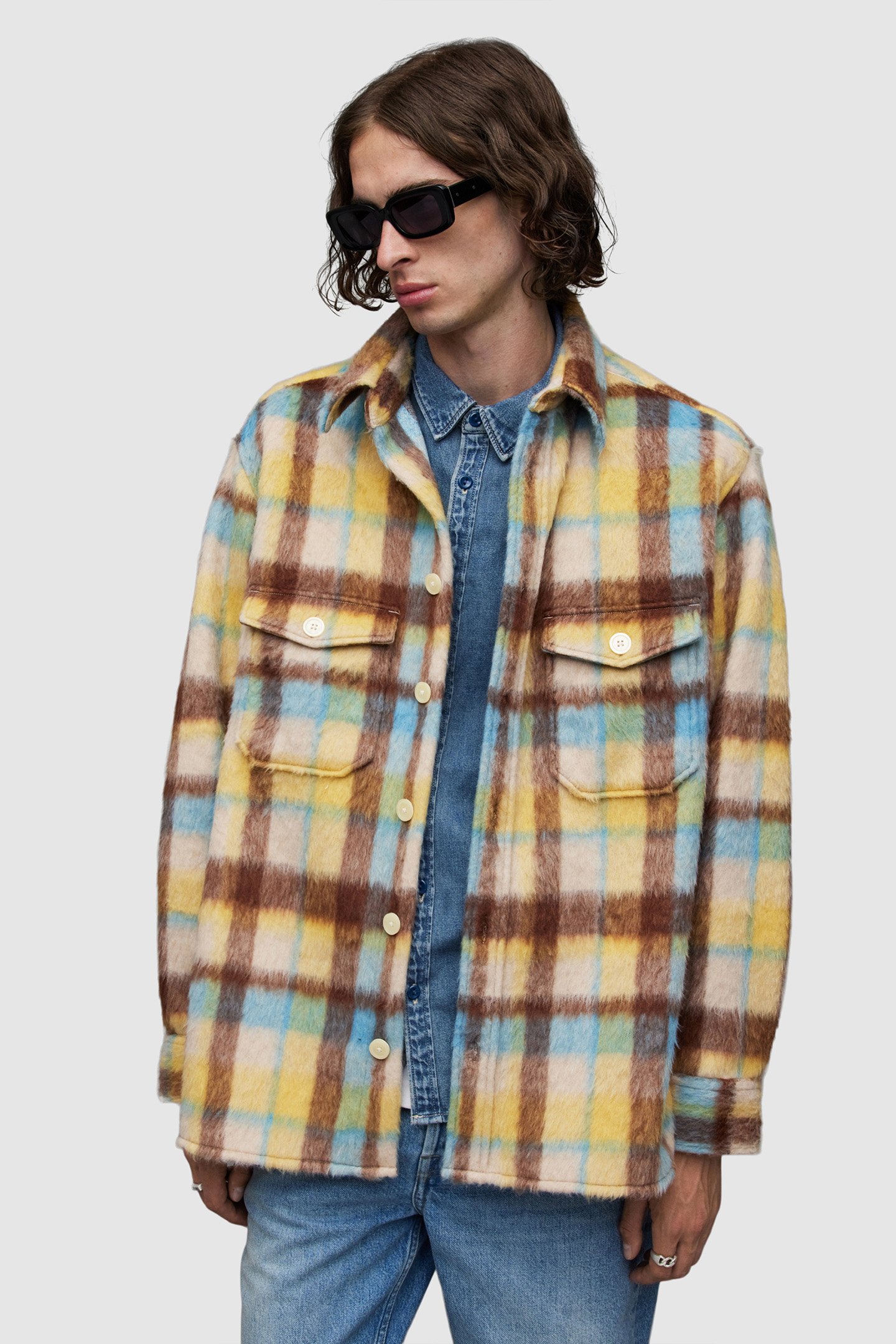 STRABLER LS SHIRT MEADOW YELLOW by AllSaints