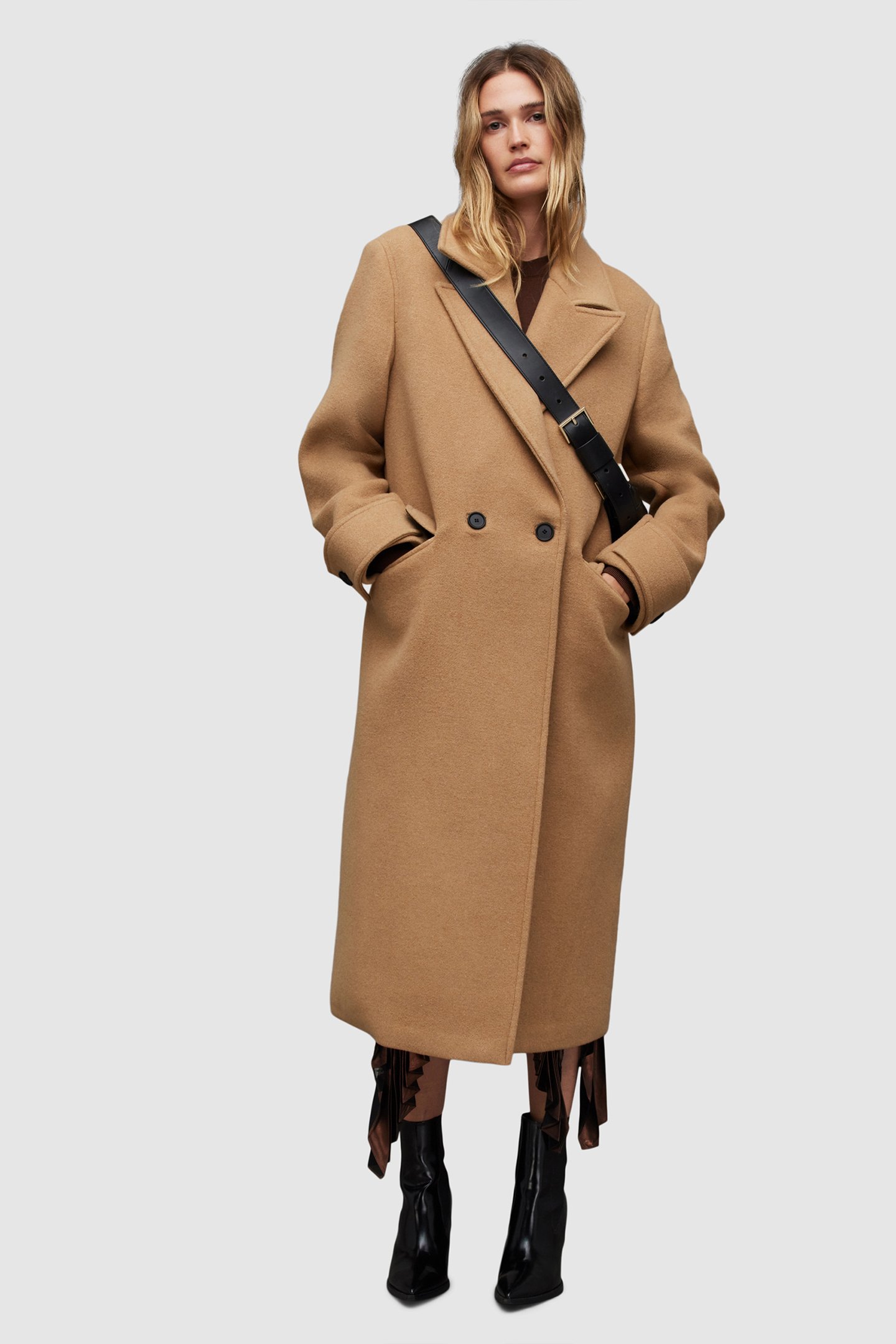 MABEL COAT CAMEL BROWN by AllSaints