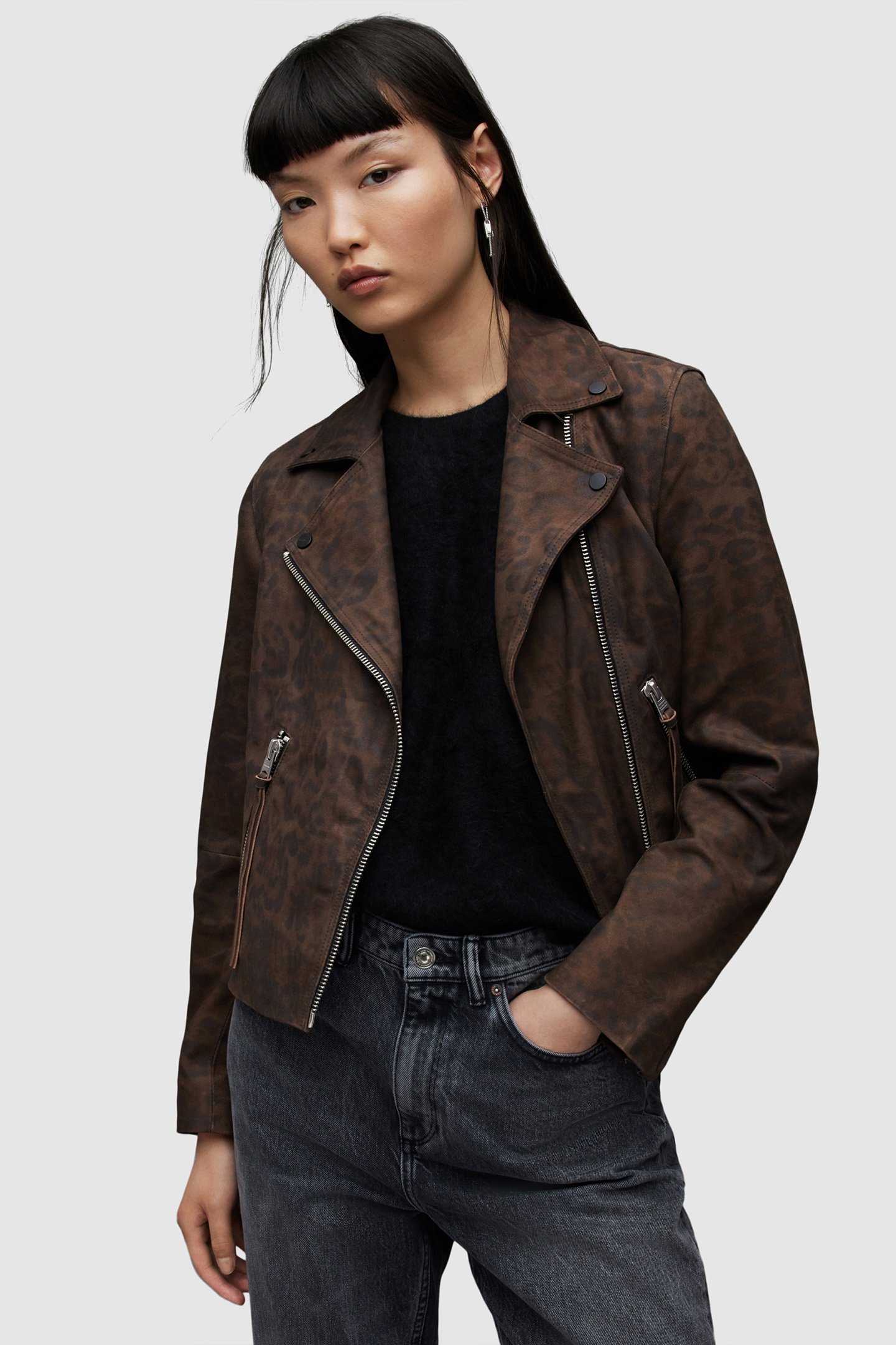 DALBY LEO BIKER BROWN by AllSaints