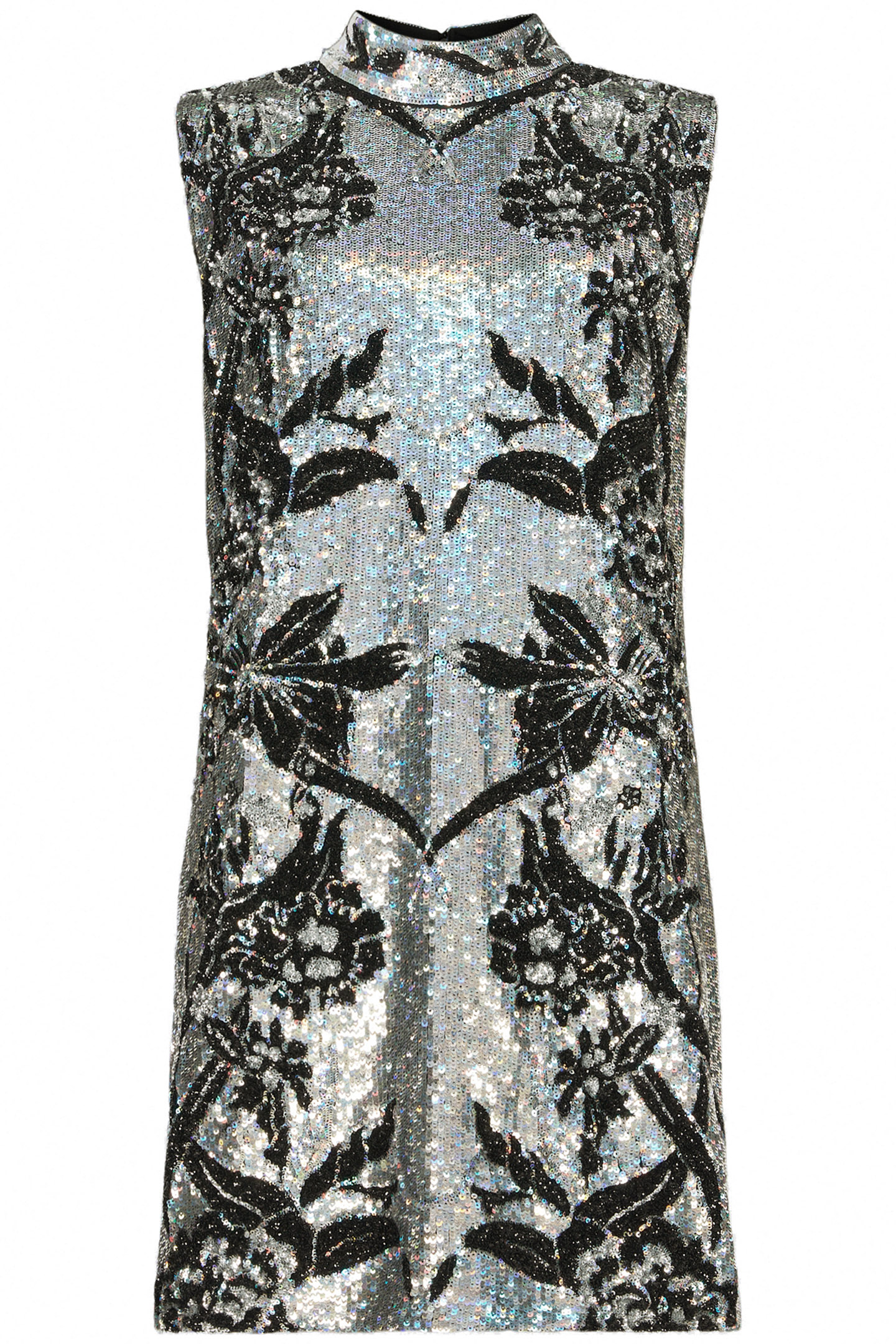 HARPER EMB MINI DRES SILVER 4