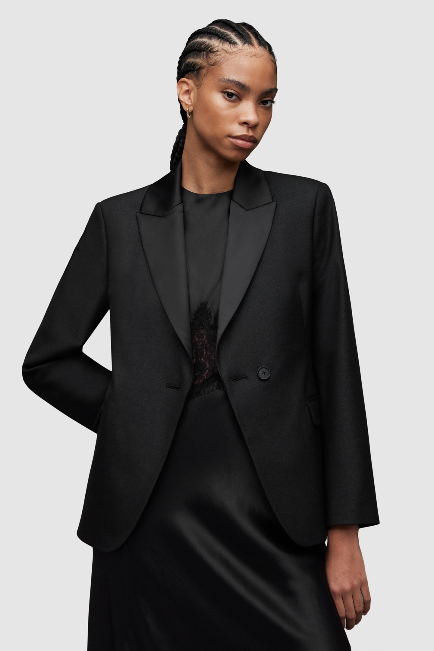 AFIA SKYE BLAZER BLACK by AllSaints