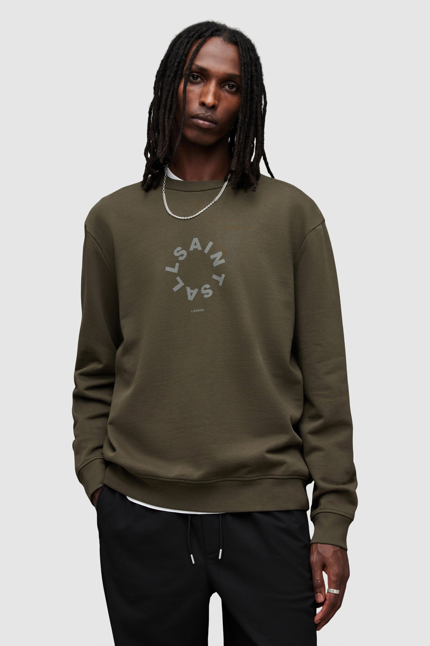 TIERRA CREW TEA LEAF GREEN by AllSaints