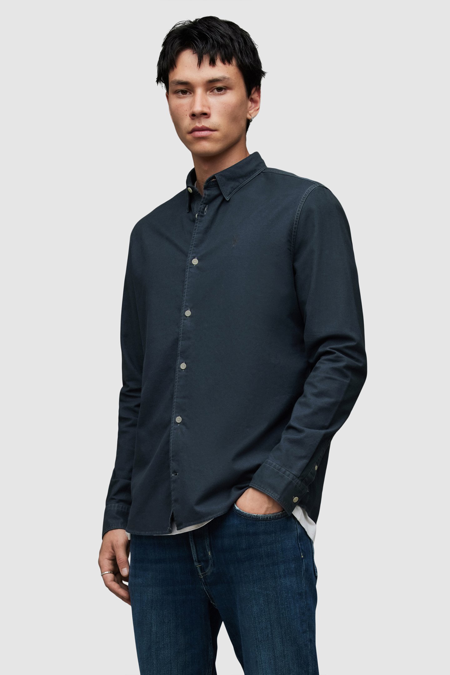 HERMOSA LS SHIRT CADET BLUE by AllSaints