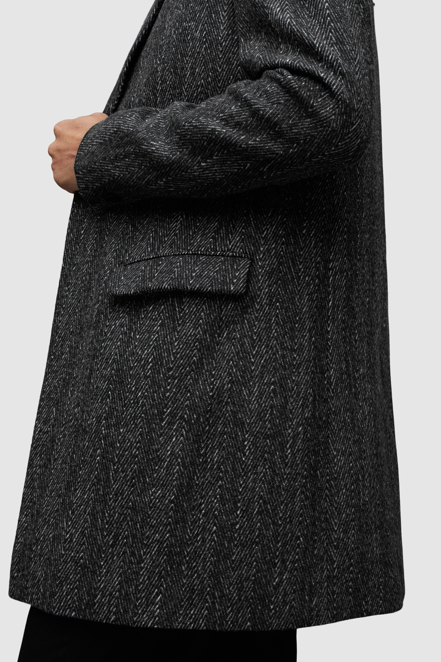 MANOR HERRINGBONE CO BLACK 7