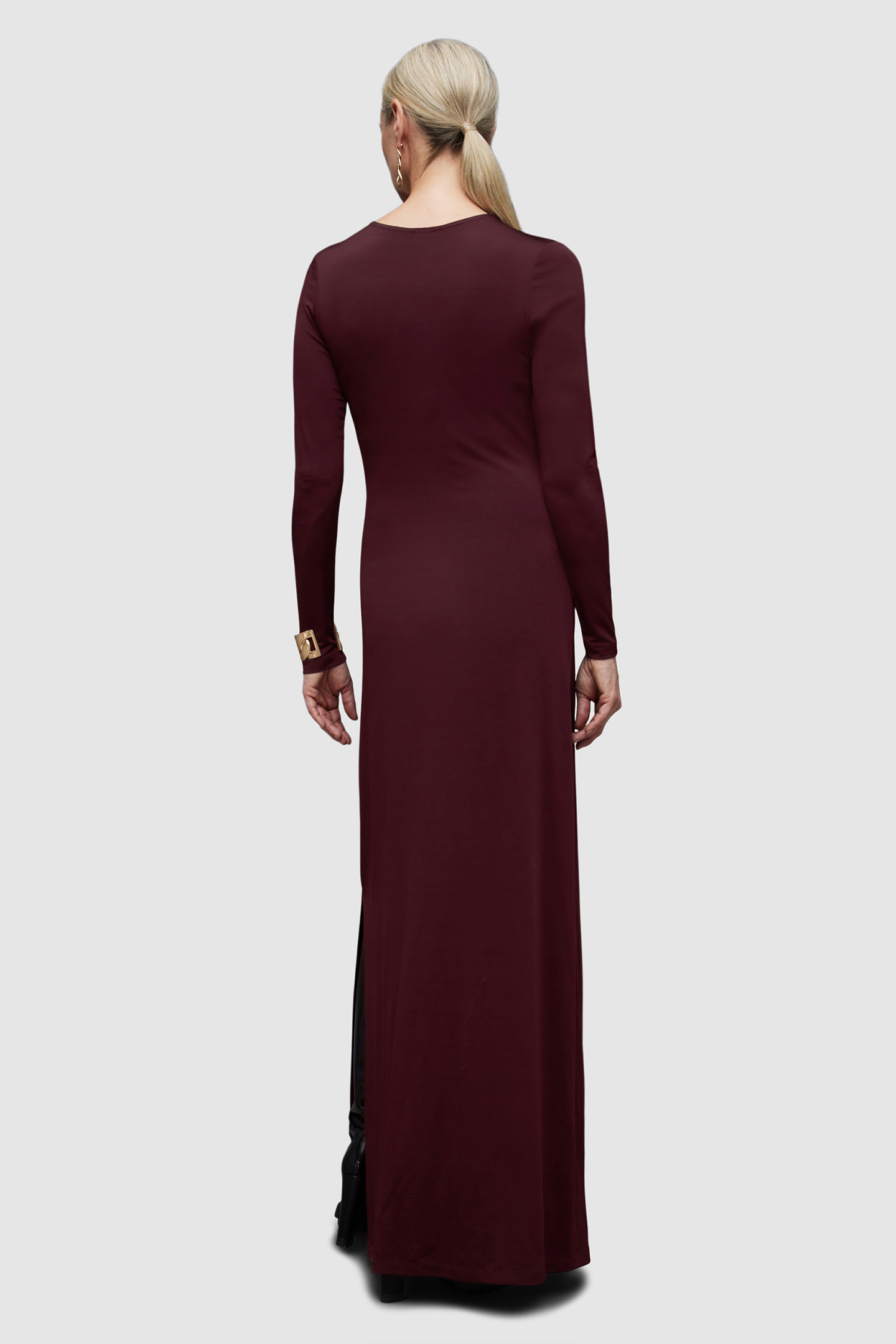 KATLYN LS MAXI DRESS WINTER ORCHID RED 2