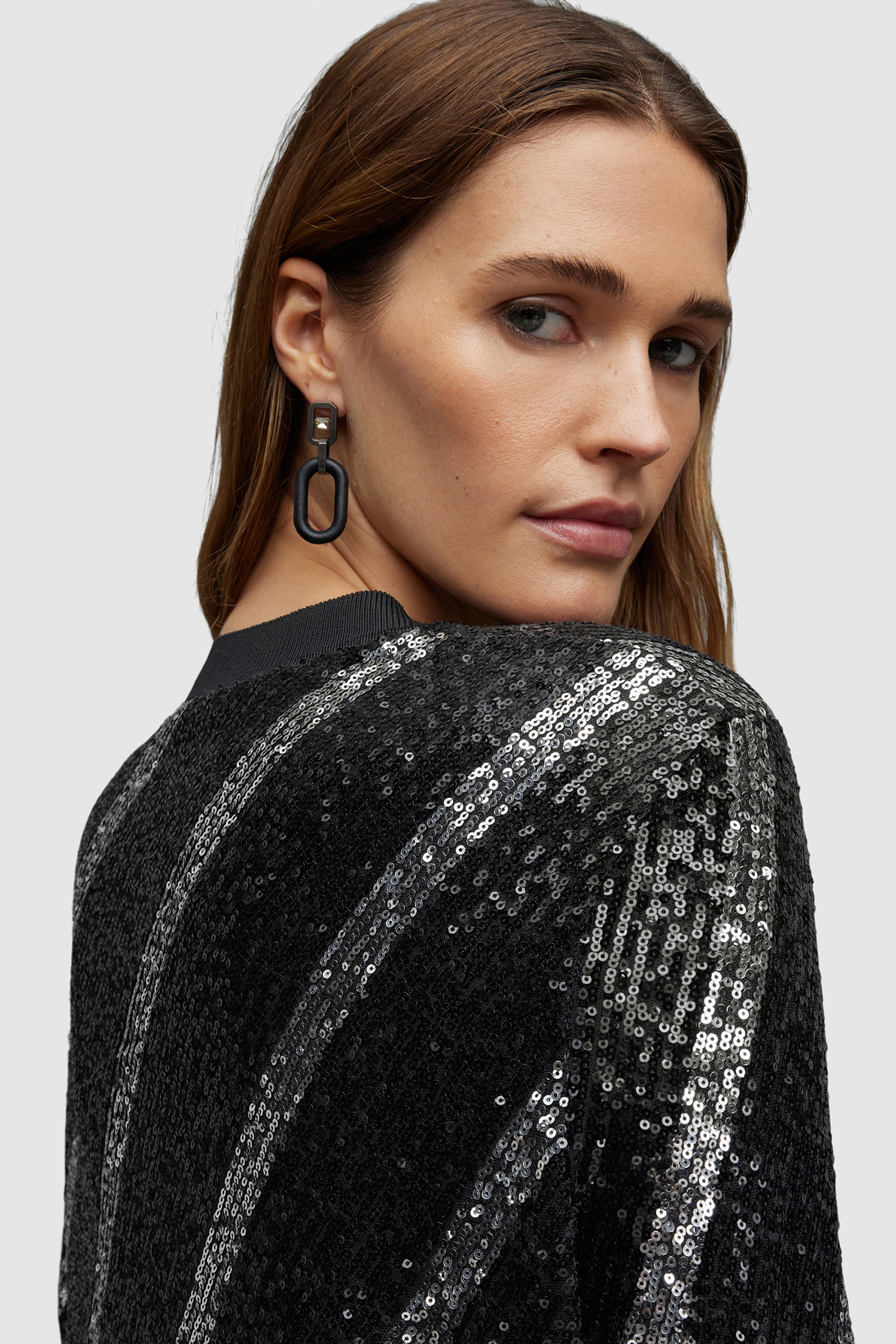 JUELA BOWI DRESS BLACK/SILVER 9