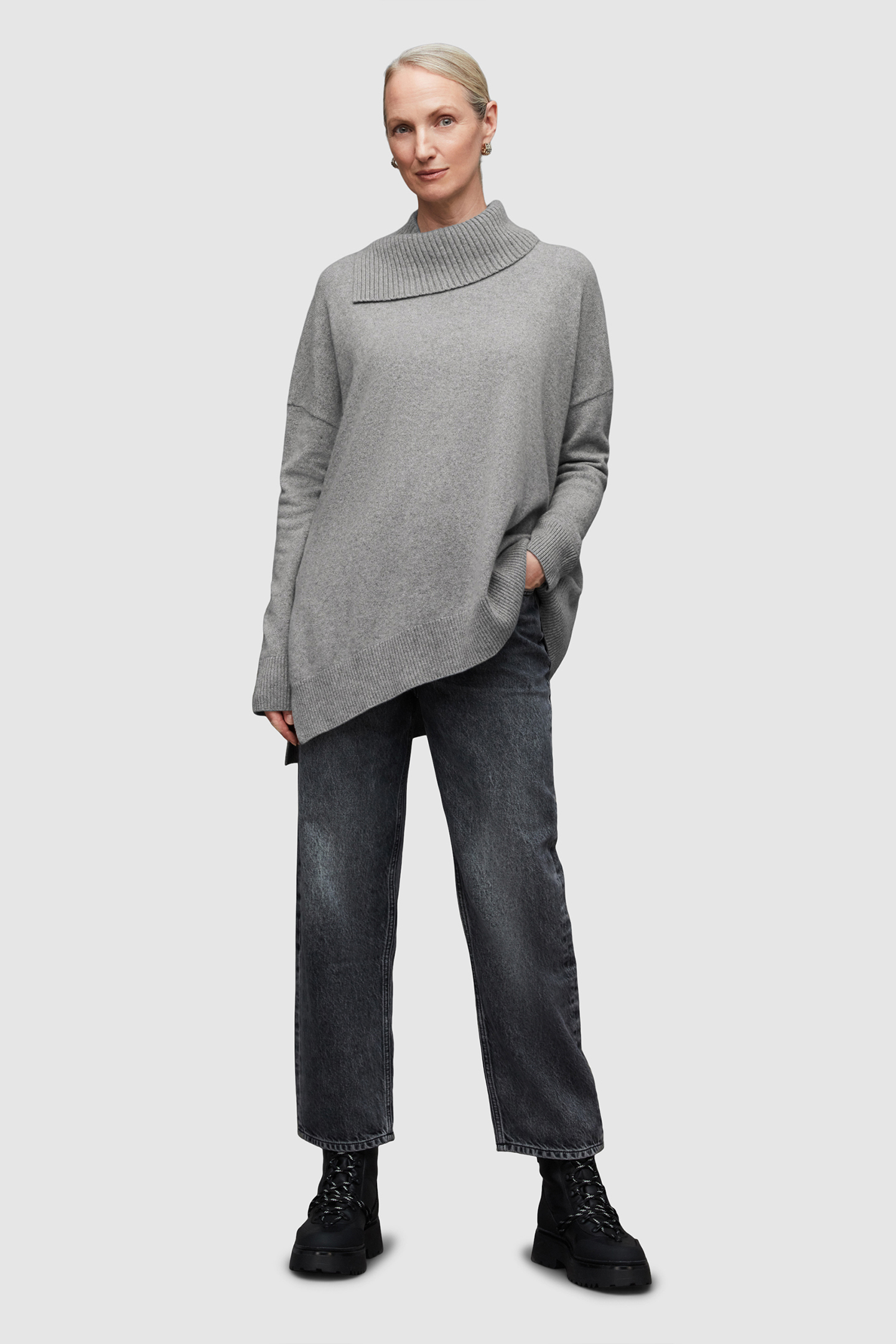 WHITBY CASH JUMPER MID GREY MARL 3