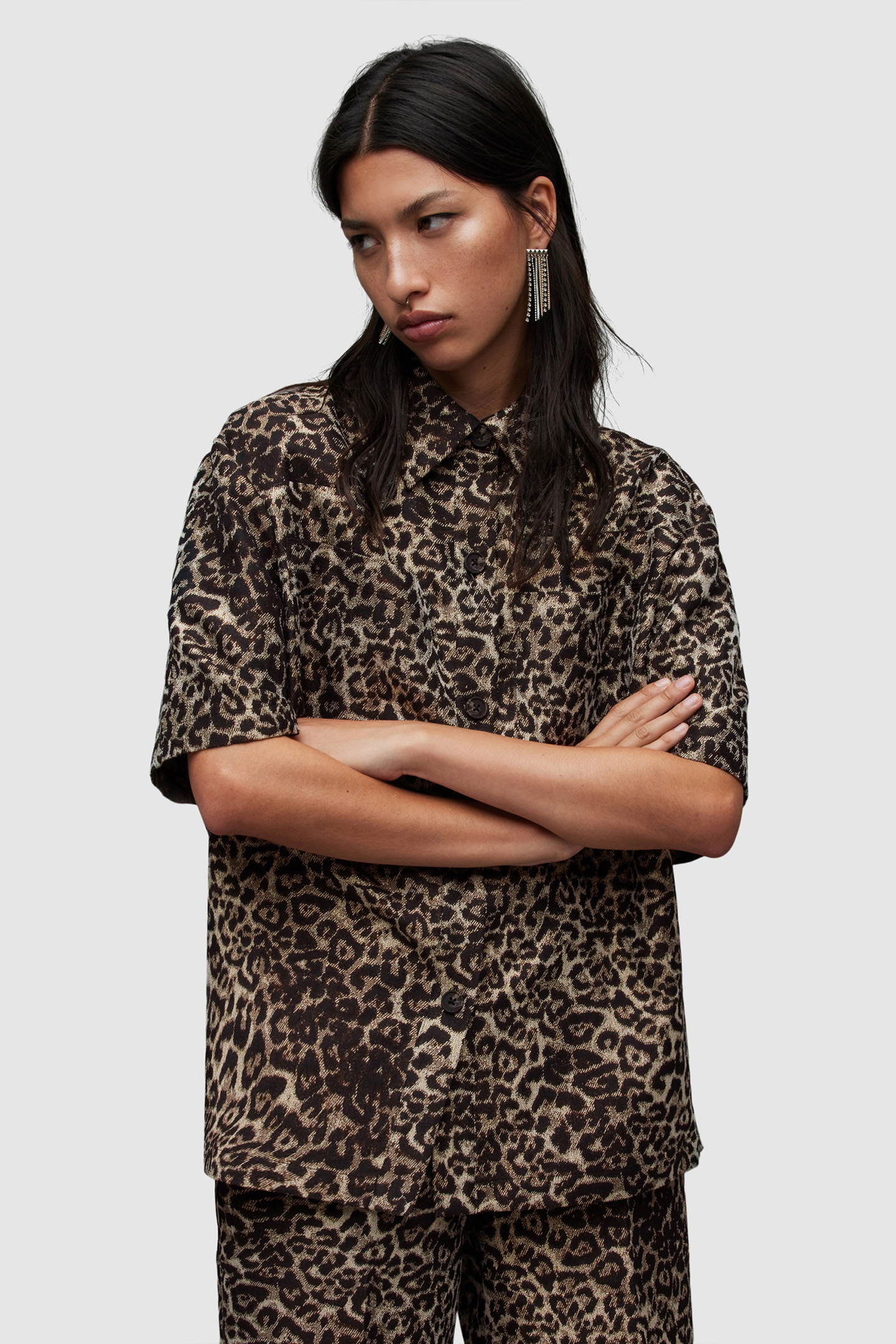 JEMI LEPPO SHIRT LEOPARD GOLD 5