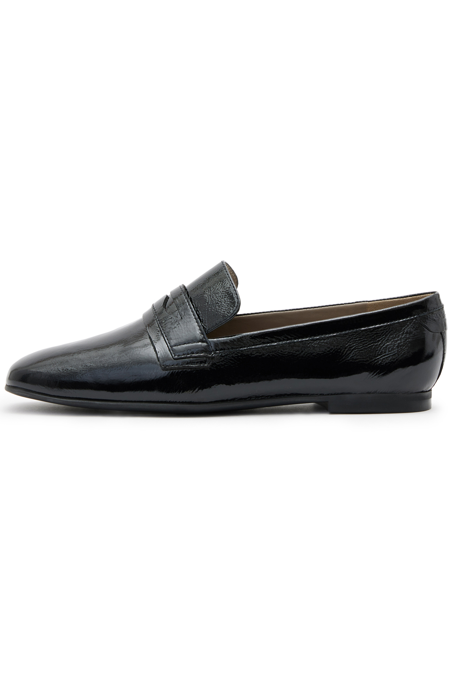 SASHA PATENT LOAFER BLACK by AllSaints