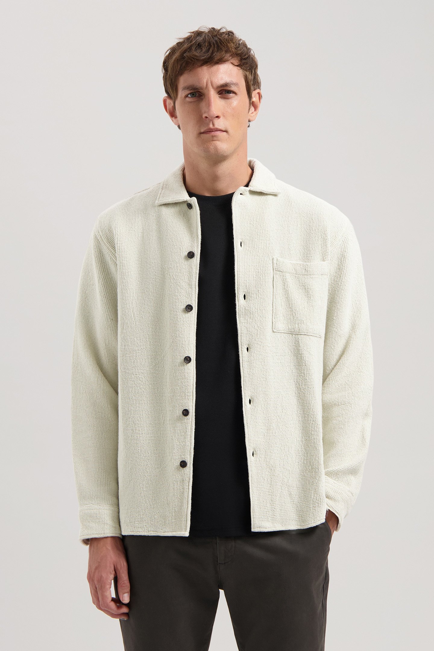 DS_DANIEL SHIRT SILVER BIRCH by Dstrezzed