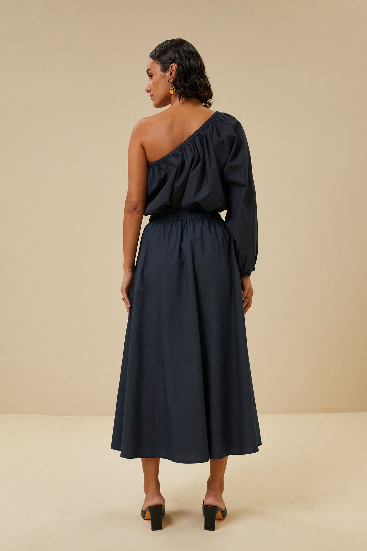 STELLA POPLIN BLOUSE MIDNIGHT 2