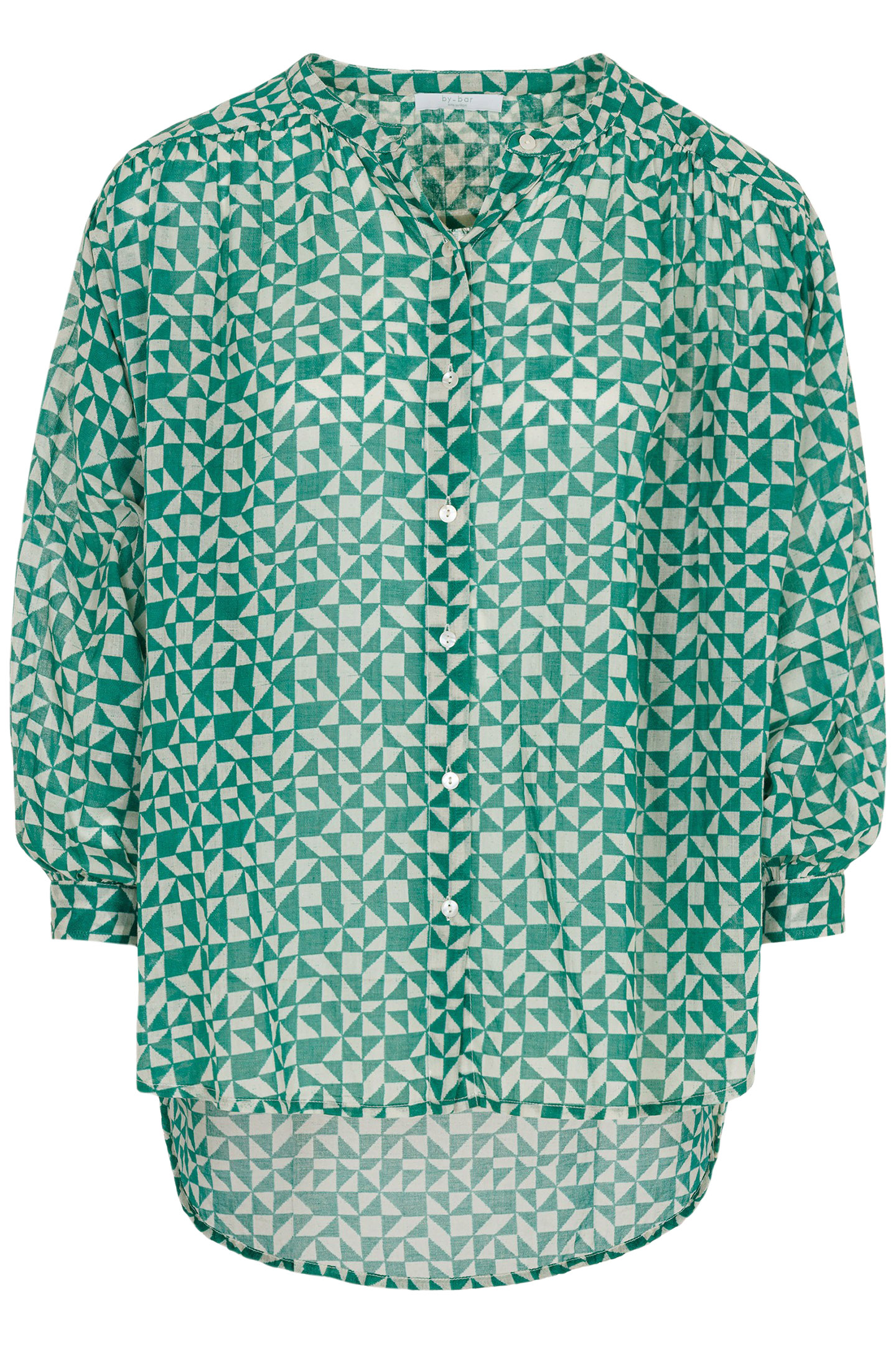LUCY GRAPHIC BLOUSE GRAPHIC GREEN PRINT 4